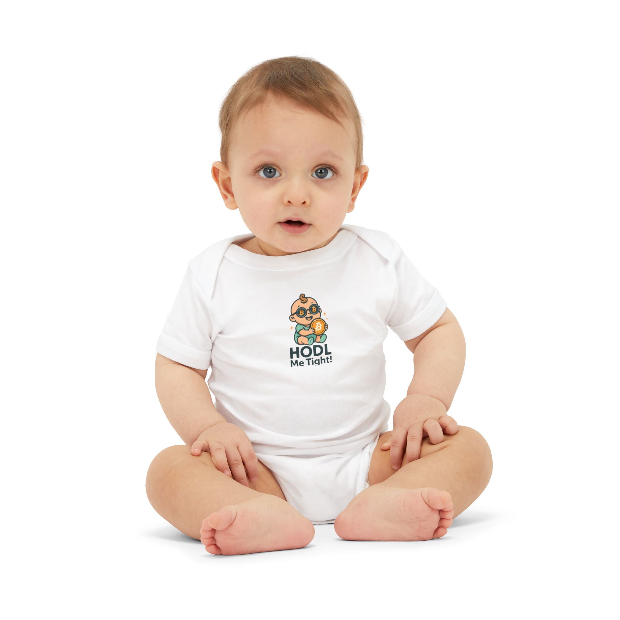 HODL Me Tight Bitcoin-inspired Infant Jersey One Piece 6 colors 100% cotton