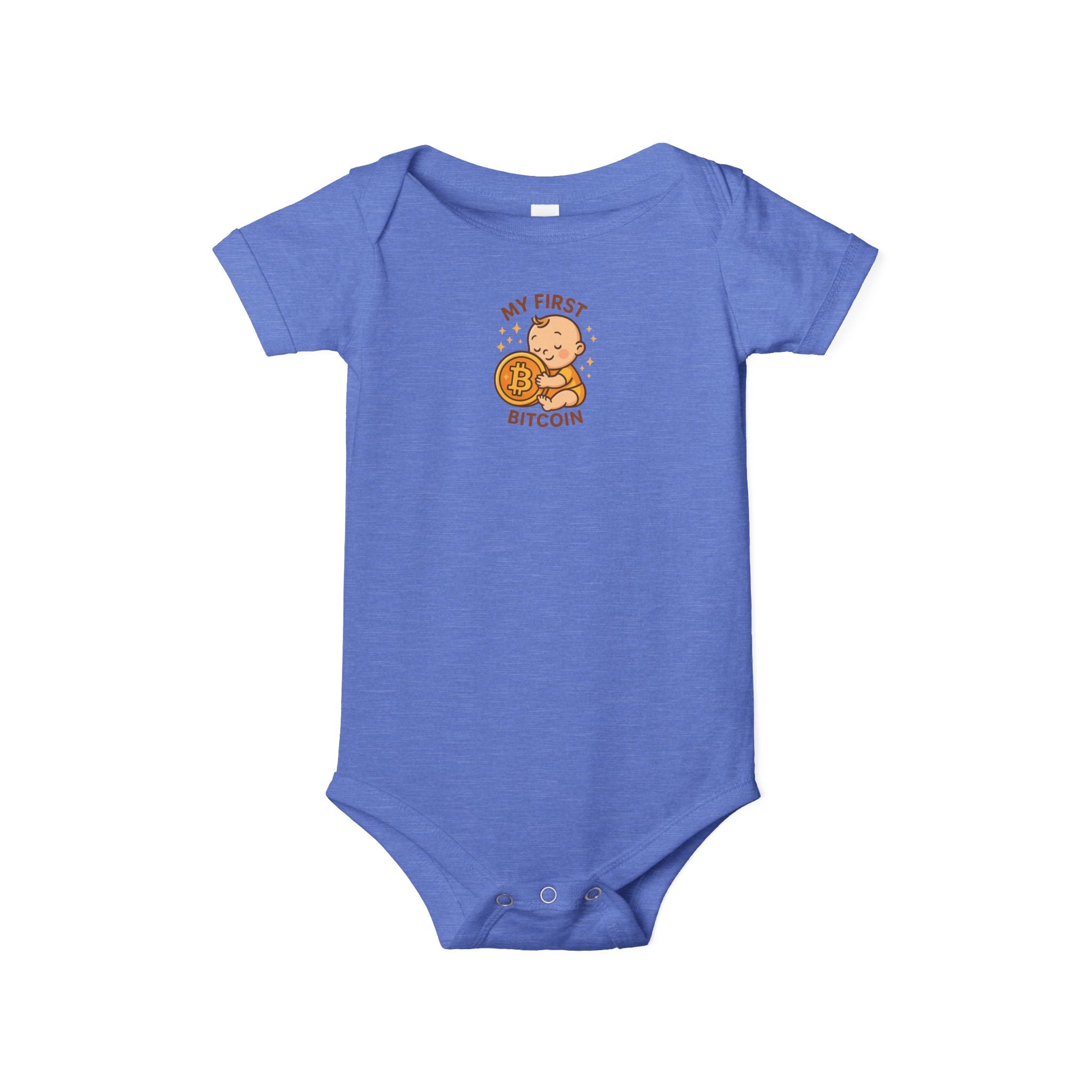 My First Bitcoin Baby Onesie Cute Crypto Infant Bodysuit Future Bitcoiner Gift 6 colors 100% cotton