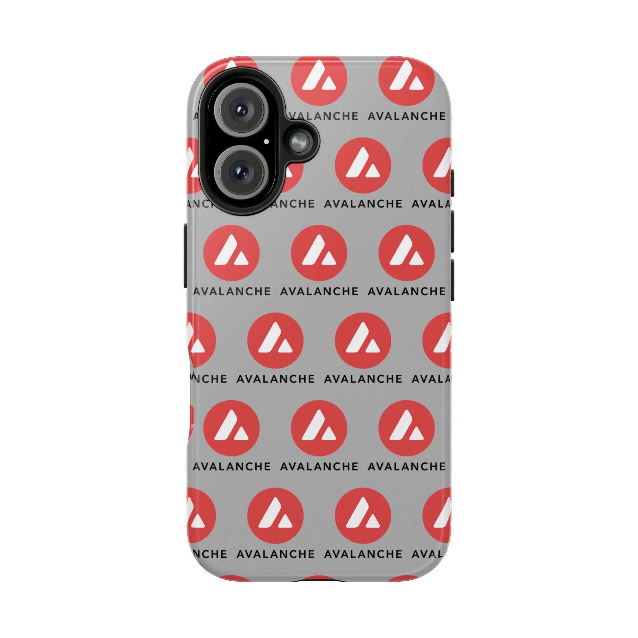 Avalanche Tough Phone Case AVAX Crypto Phone Case iPhone and Samsung Case Glossy Protective Cover Avalanche Logo Case