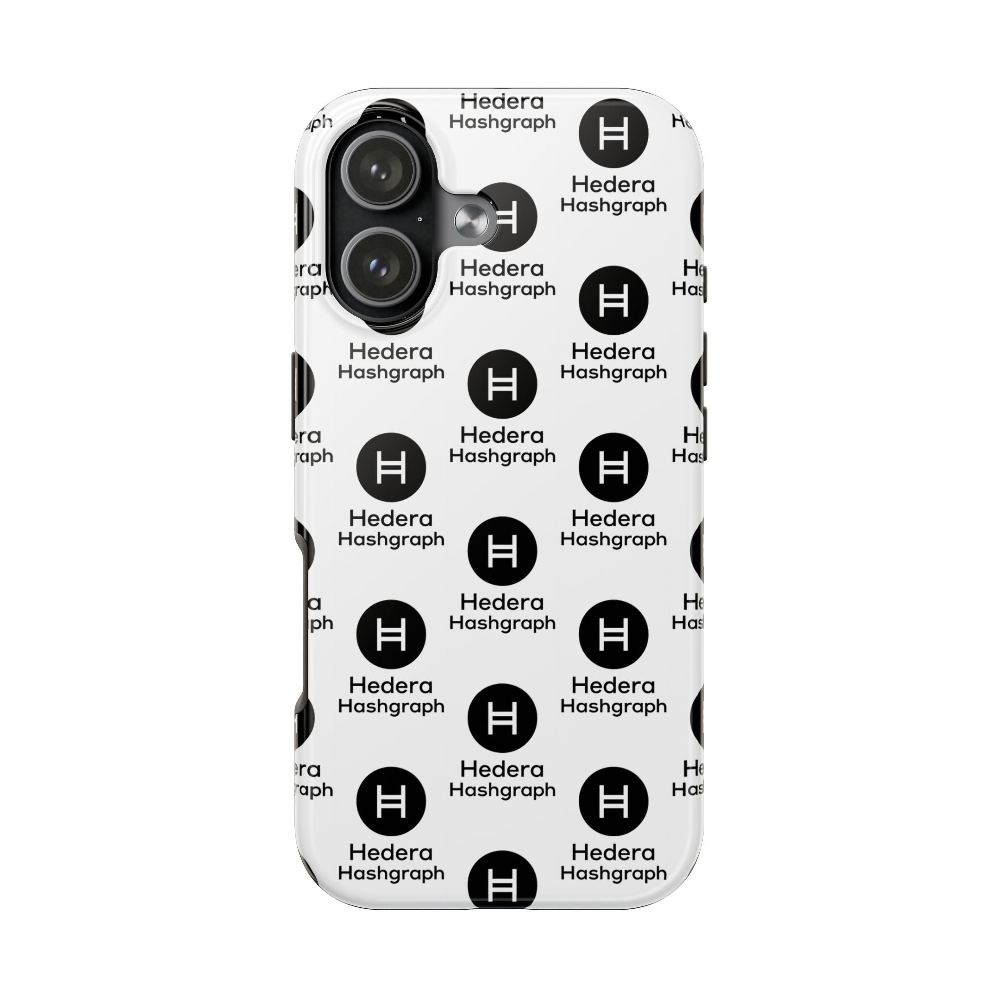 Hedera Hashgraph Tough Phone Case HBAR iPhone Samsung Case Glossy Crypto Phone Cover Impact Resistant Case