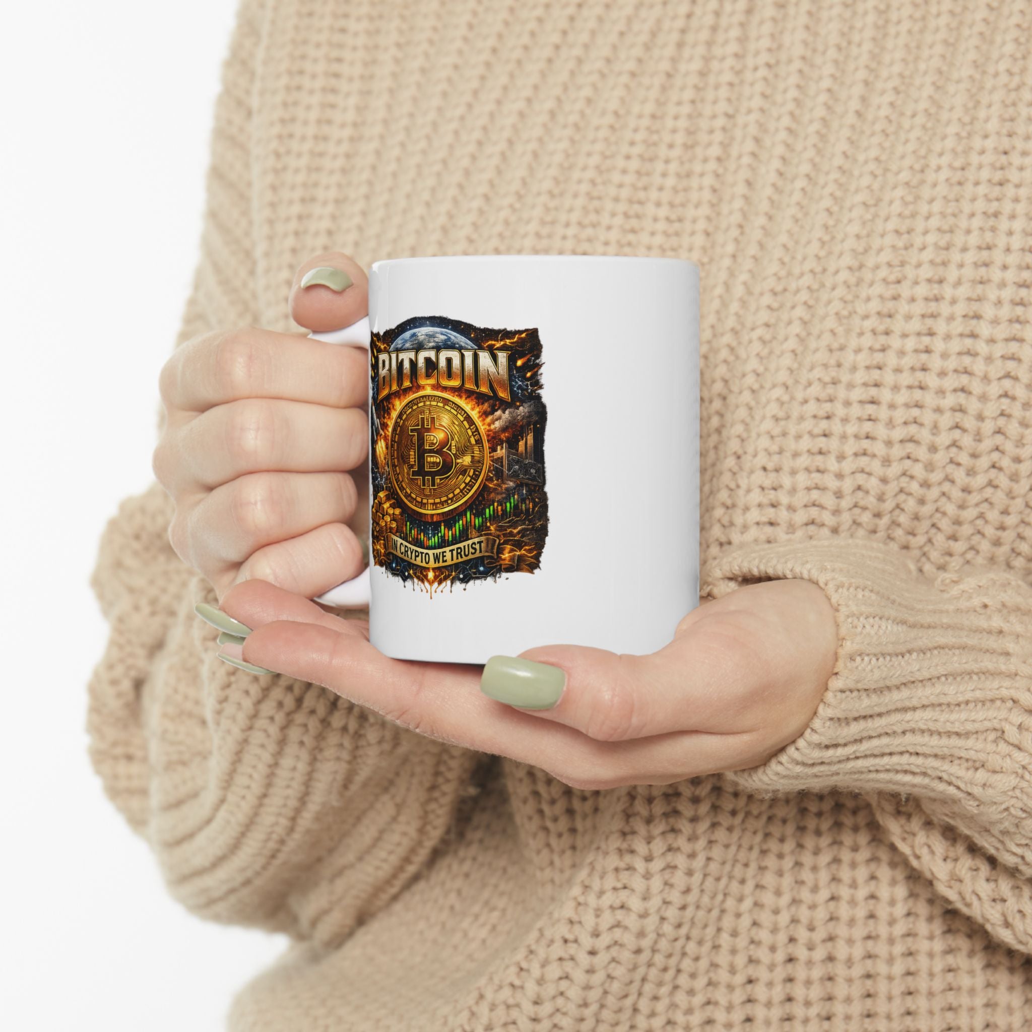 Bitcoin Coffee Mug In Crypto We Trust Mug Crypto Investor Mug Bitcoin Lover Gift Digital Gold Coffee Cup 11 oz