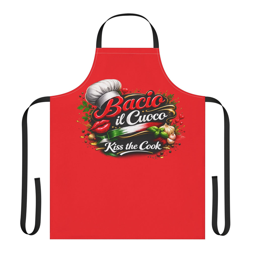 Bacio il Cuoco Apron Kiss the Cook Italian Apron Funny Italian Chef Apron Gift for Nonno or Nonna Kitchen Gift