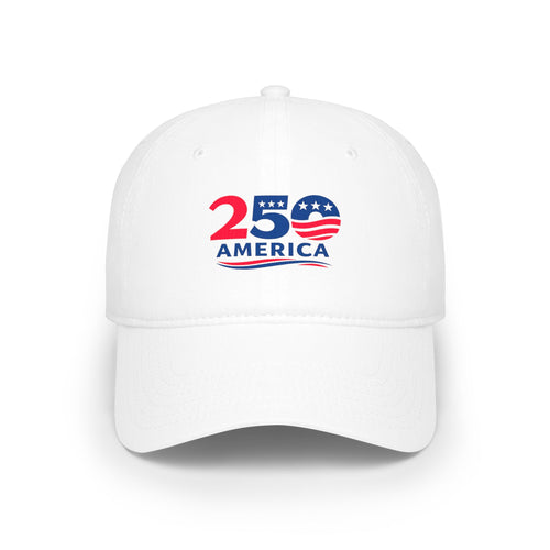 America 250 Hat Patriotic Baseball Cap USA 250th Anniversary Cap July 4th Celebration Hat White