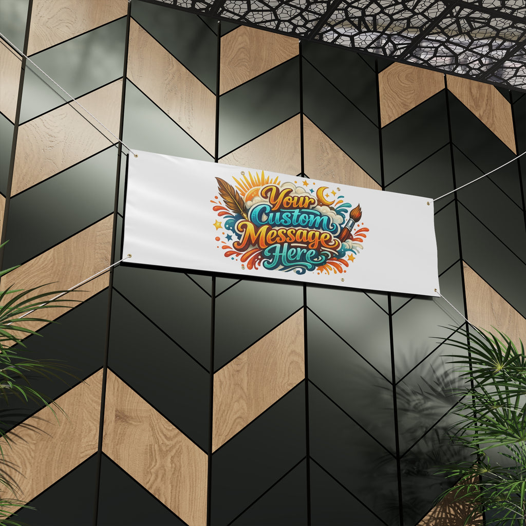 Custom Banner Matte Outdoor Vinyl Personalized Sign 4 sizes available