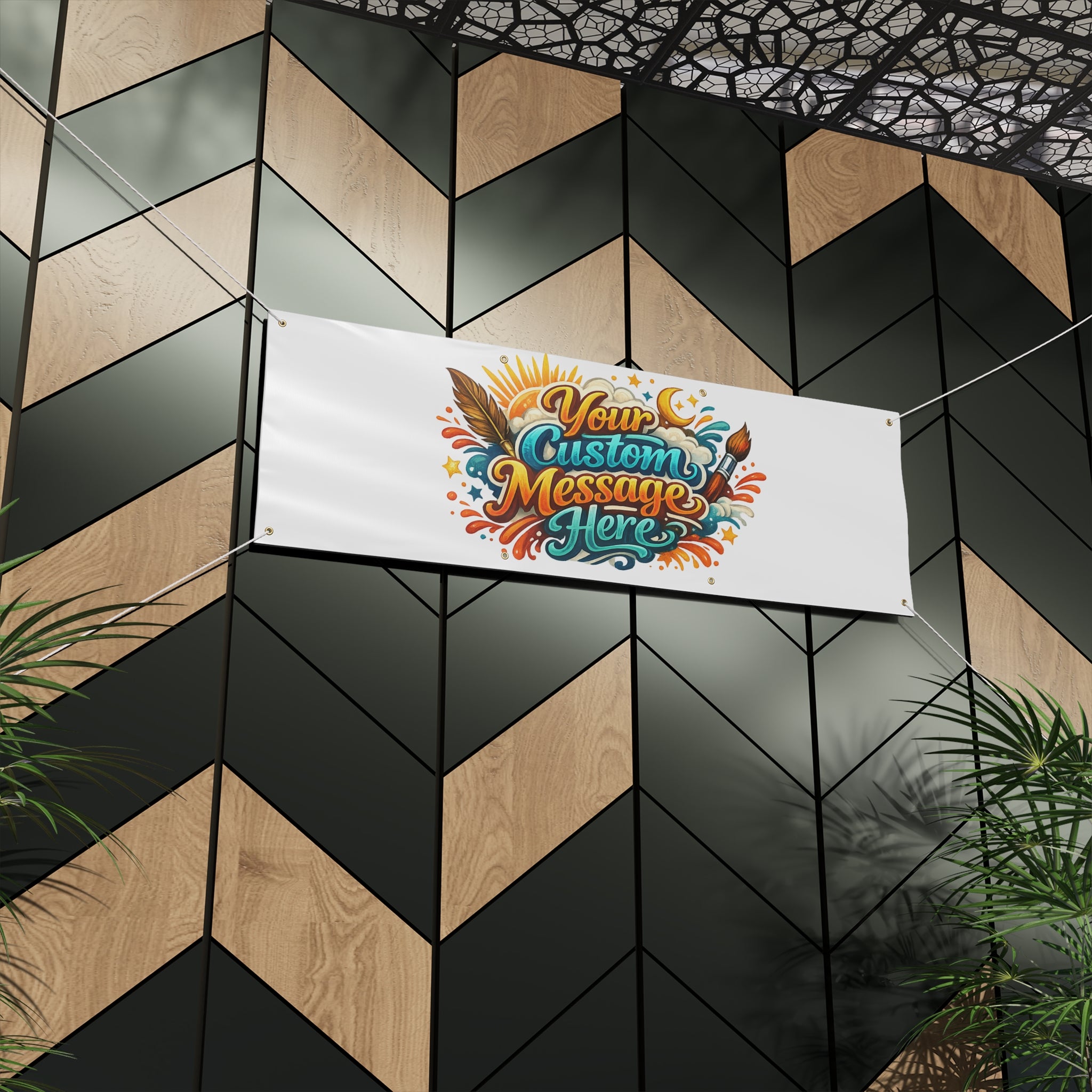 Custom Banner Matte Outdoor Vinyl Personalized Sign 4 sizes available