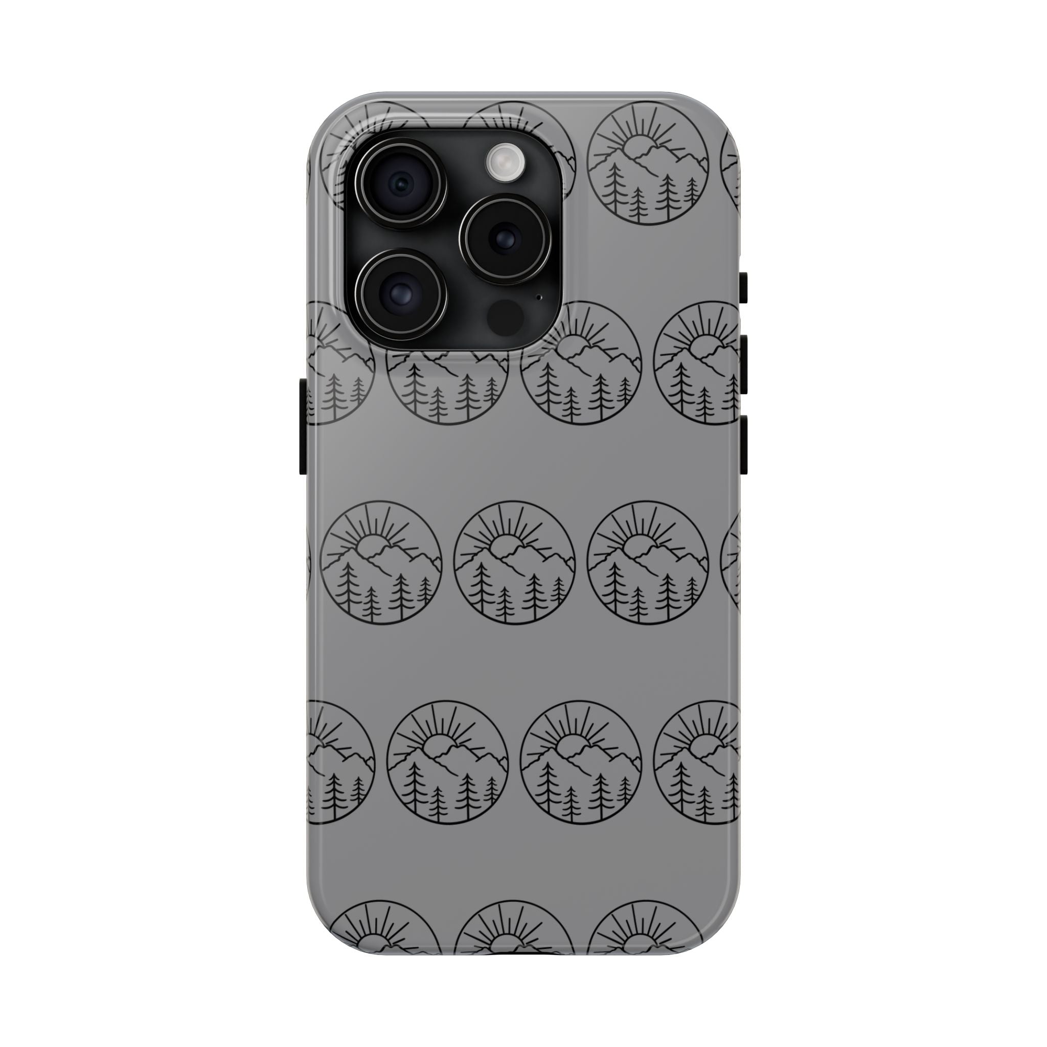 Mountain Sunset Tough Phone Case Nature iPhone Samsung Case Glossy Protective Cover Adventure Phone Case