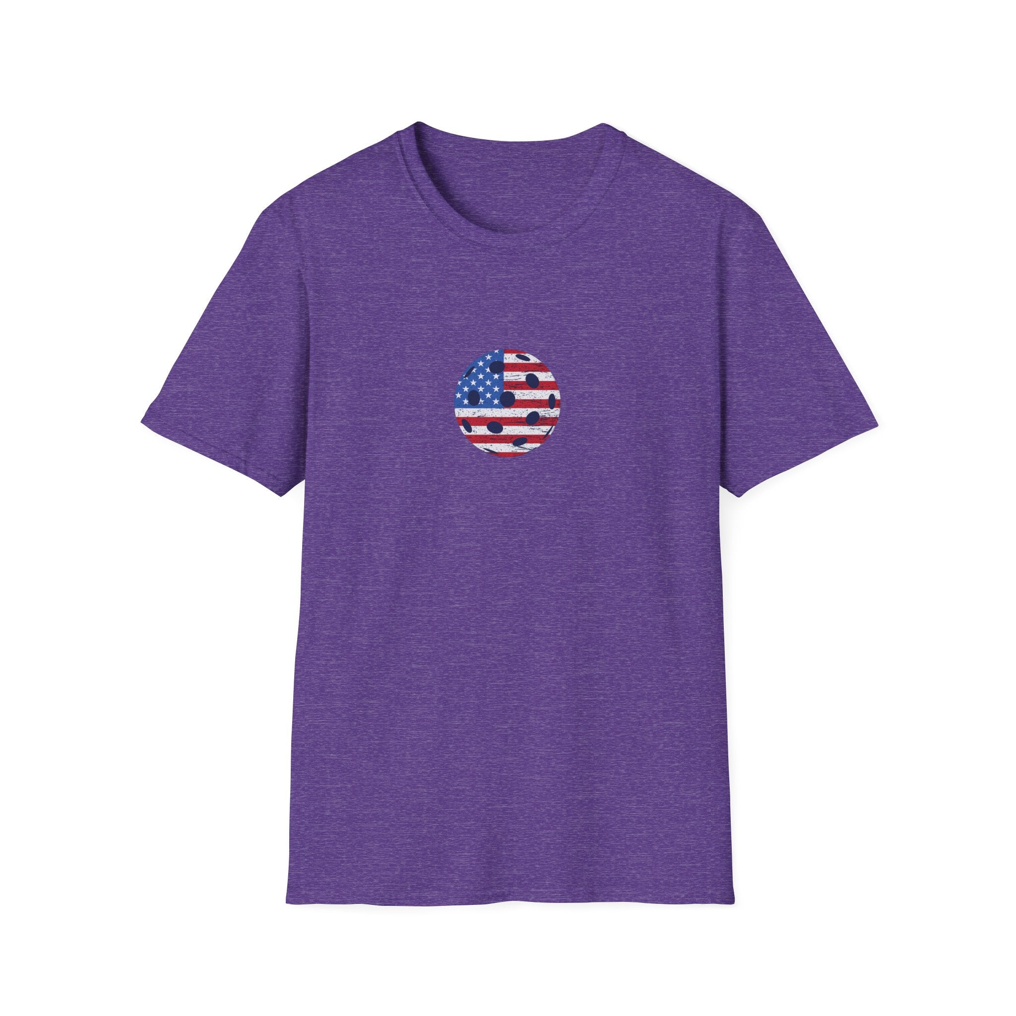 Patriotic Pickleball Shirt USA Flag Pickleball Tee Fourth of July Gift for Players 10 colors 100% cotton