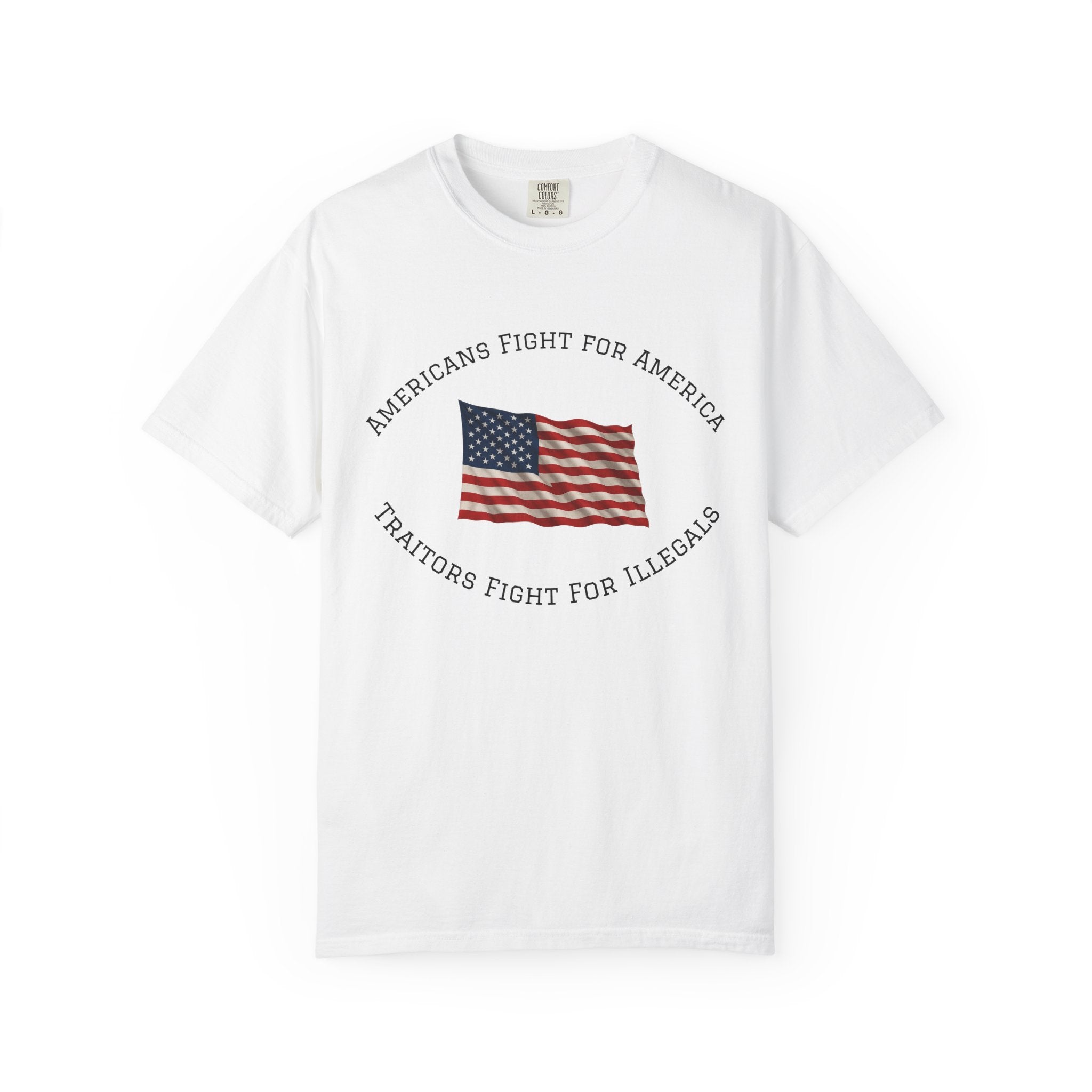 Patriotisches American Flag Shirt Mutiges USA Statement T-Shirt Freiheit Grafik T-Shirt Geschenk für Patrioten 5 Farben 100% Baumwolle