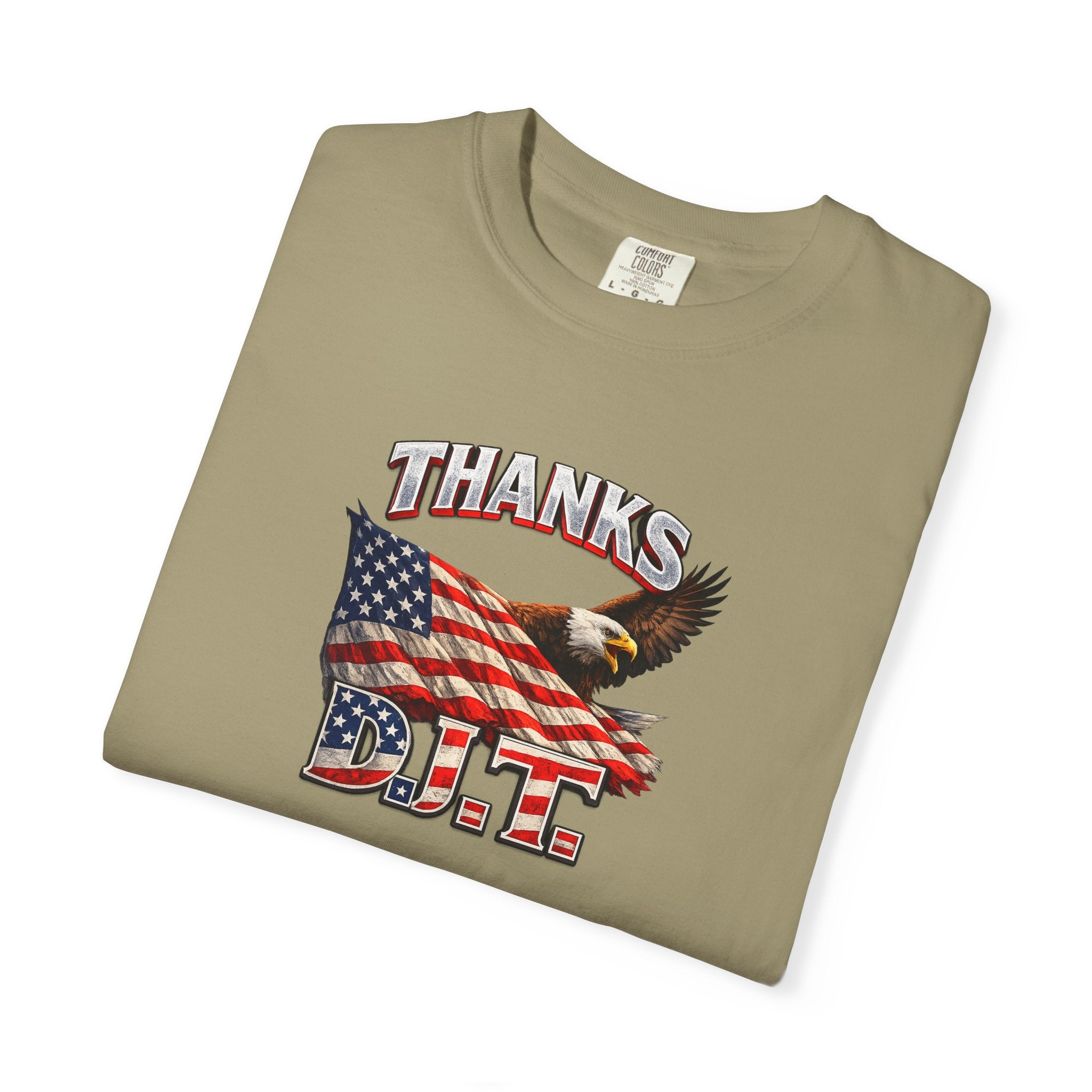 Thanks D.J.T. Tee USA Pride Graphic TShirt Freedom Lover Gift Patriotic Apparel 7 colors 100% cotton
