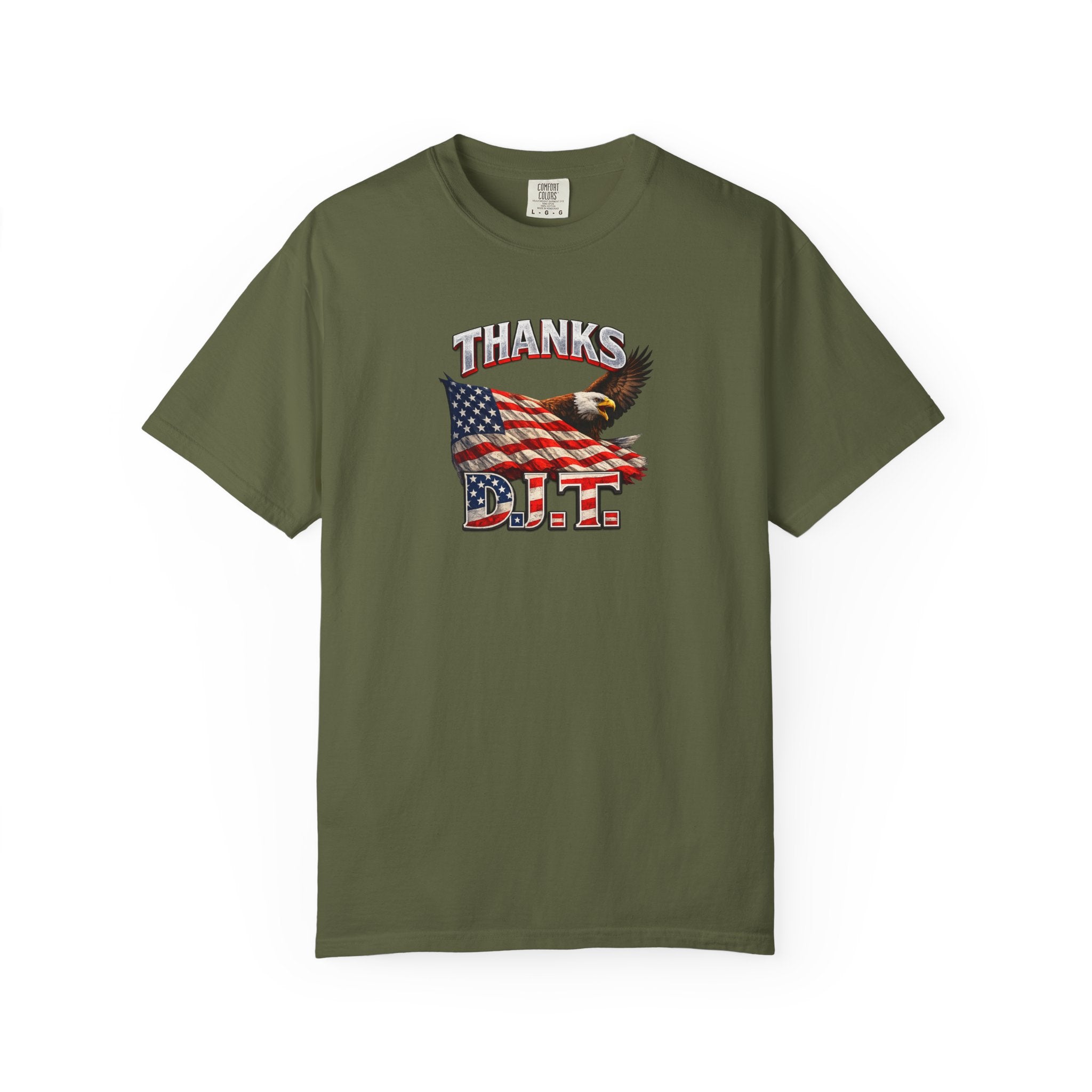 Thanks D.J.T. Tee USA Pride Graphic TShirt Freedom Lover Gift Patriotic Apparel 7 colors 100% cotton