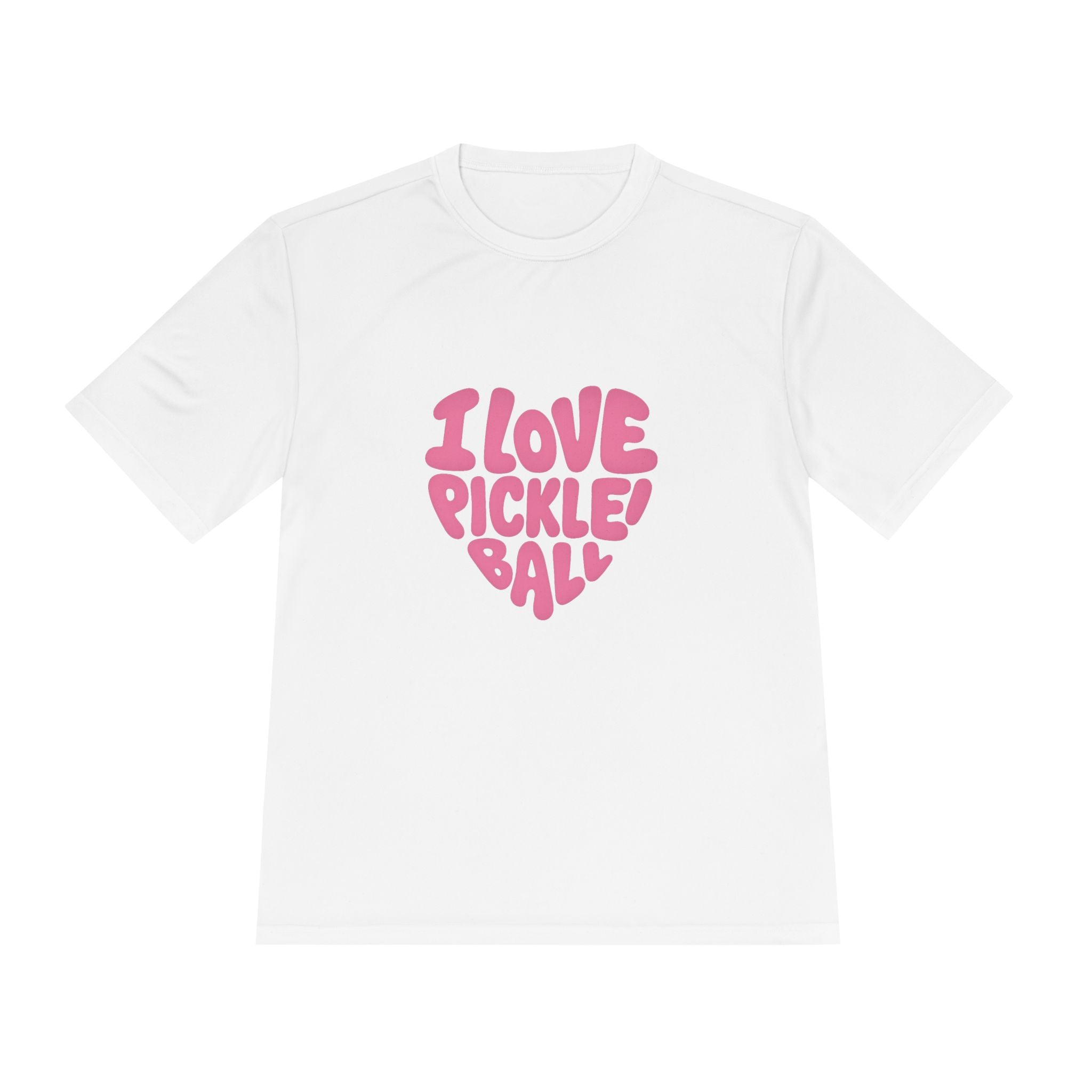 I Love Pickleball Shirt Fun Retro Design Lightweight Quick Dry Athletic Tee for Pickleball Lovers 5 colors 100% polyester