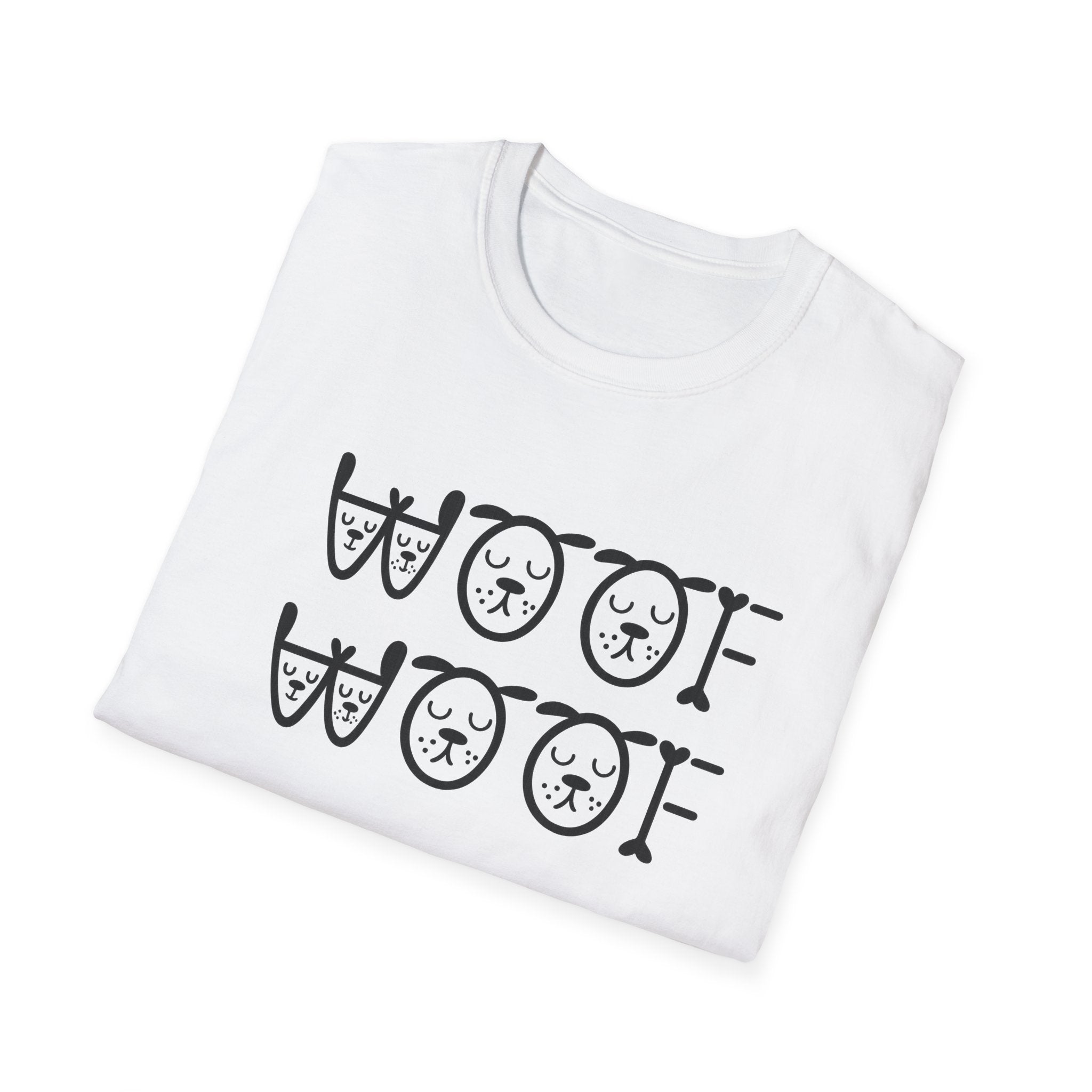 Woof Woof Dog Lover Shirt Cute Dog T-Shirt Dog Owner Gift 6 colors 100% cotton