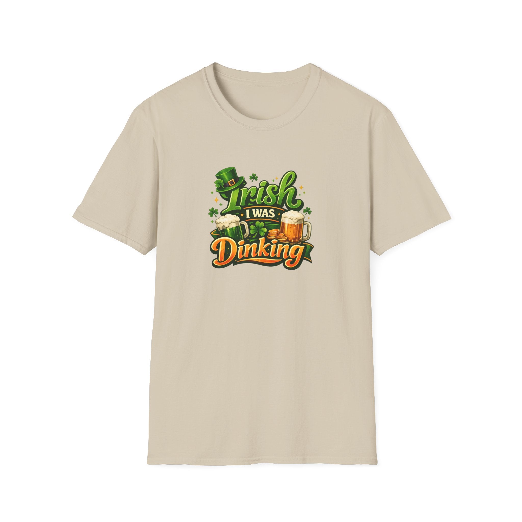 Irish I Was Dinking Shirt Funny Pickleball St Patricks Day Tee Irish Pickleball Shirt Lucky Shamrock Tee 6 colors 100% cotton