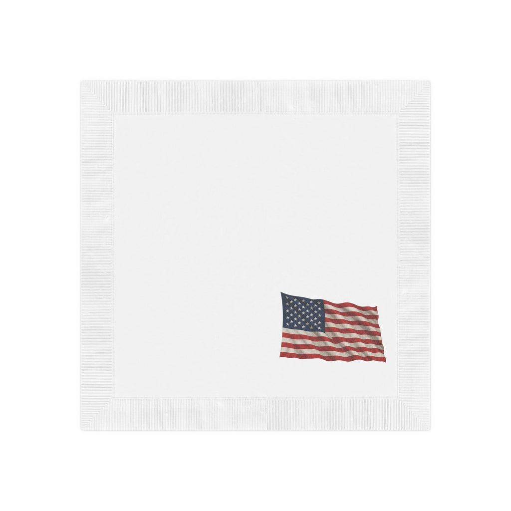 American Flag Napkins Patriotic Party Napkins USA Flag Table Decor Fourth of July Napkins (50 or 100 Count) 2 sizes