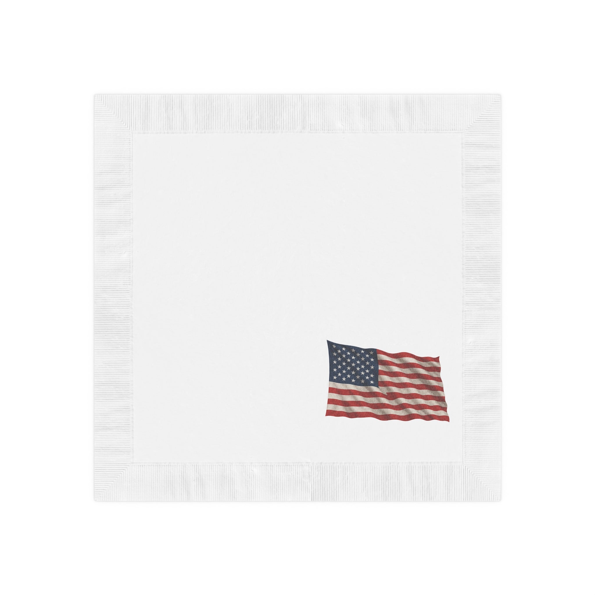 American Flag Napkins Patriotic Party Napkins USA Flag Table Decor Fourth of July Napkins (50 or 100 Count) 2 sizes