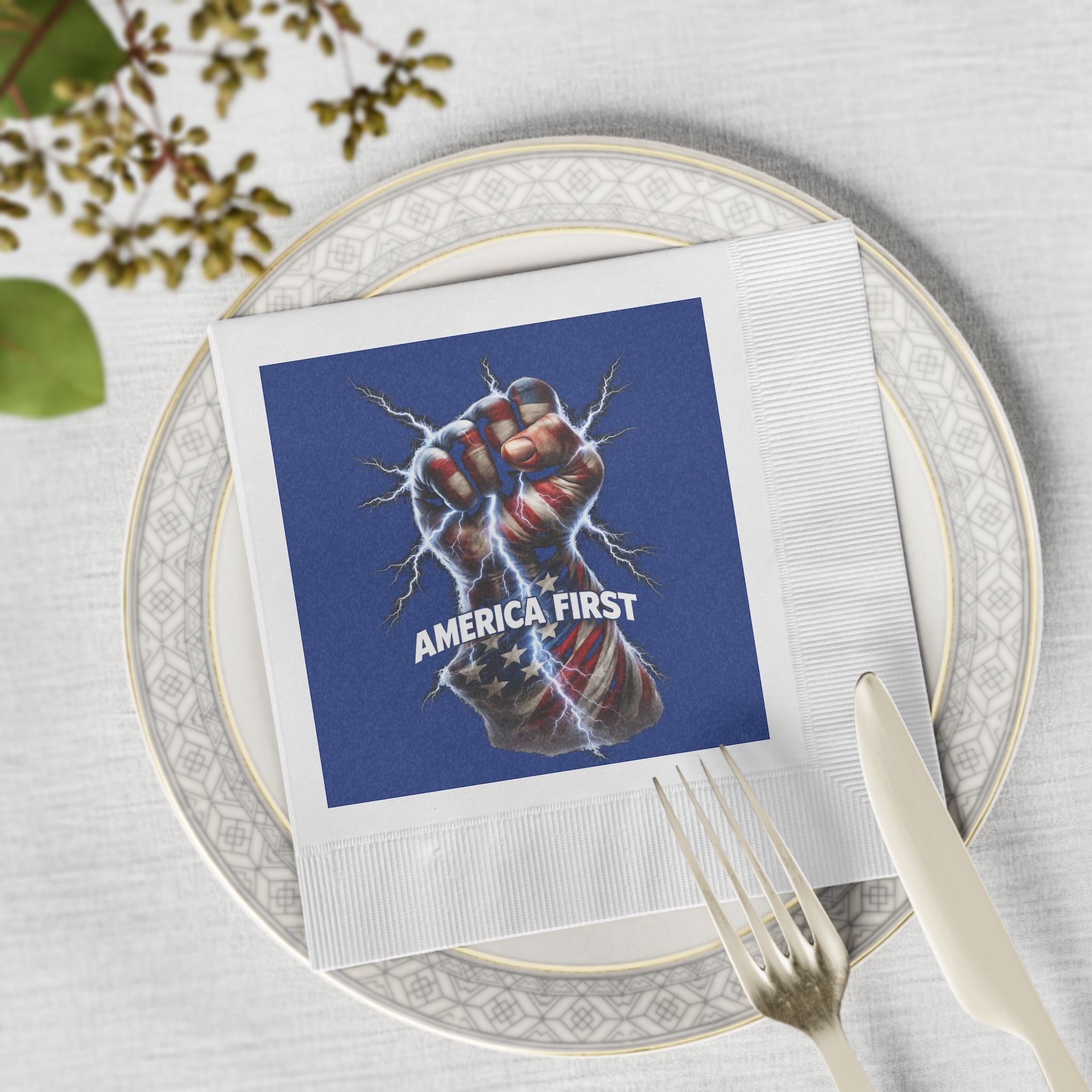 America First Napkins Patriotic Party Napkins Conservative Event Napkins (50 or 100 Count) 2 sizes