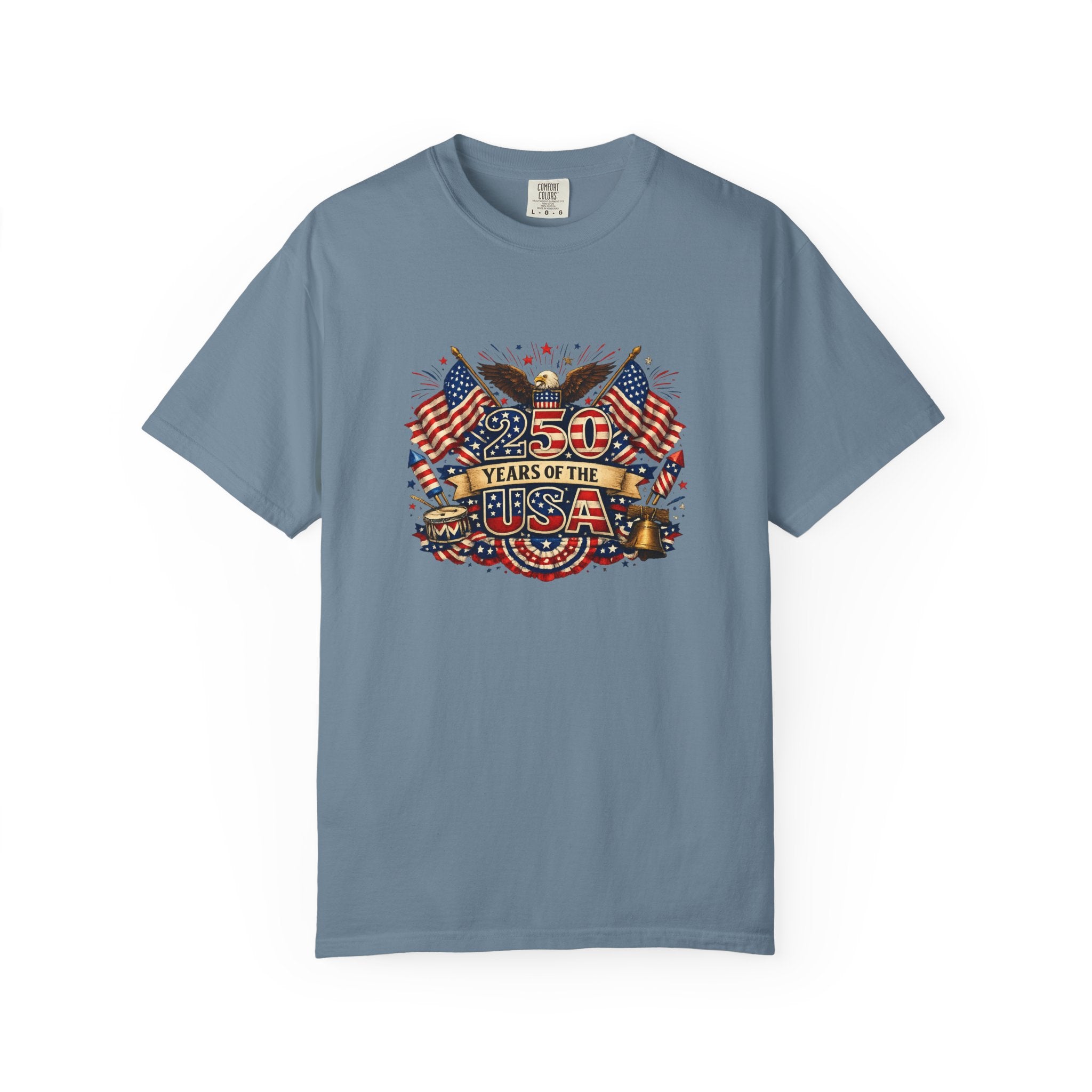 USA 250th Anniversary Shirt Patriotic America 1776-2026 Tee 4th of July Tshirt Independence Day Gift 8 colors 100% cotton