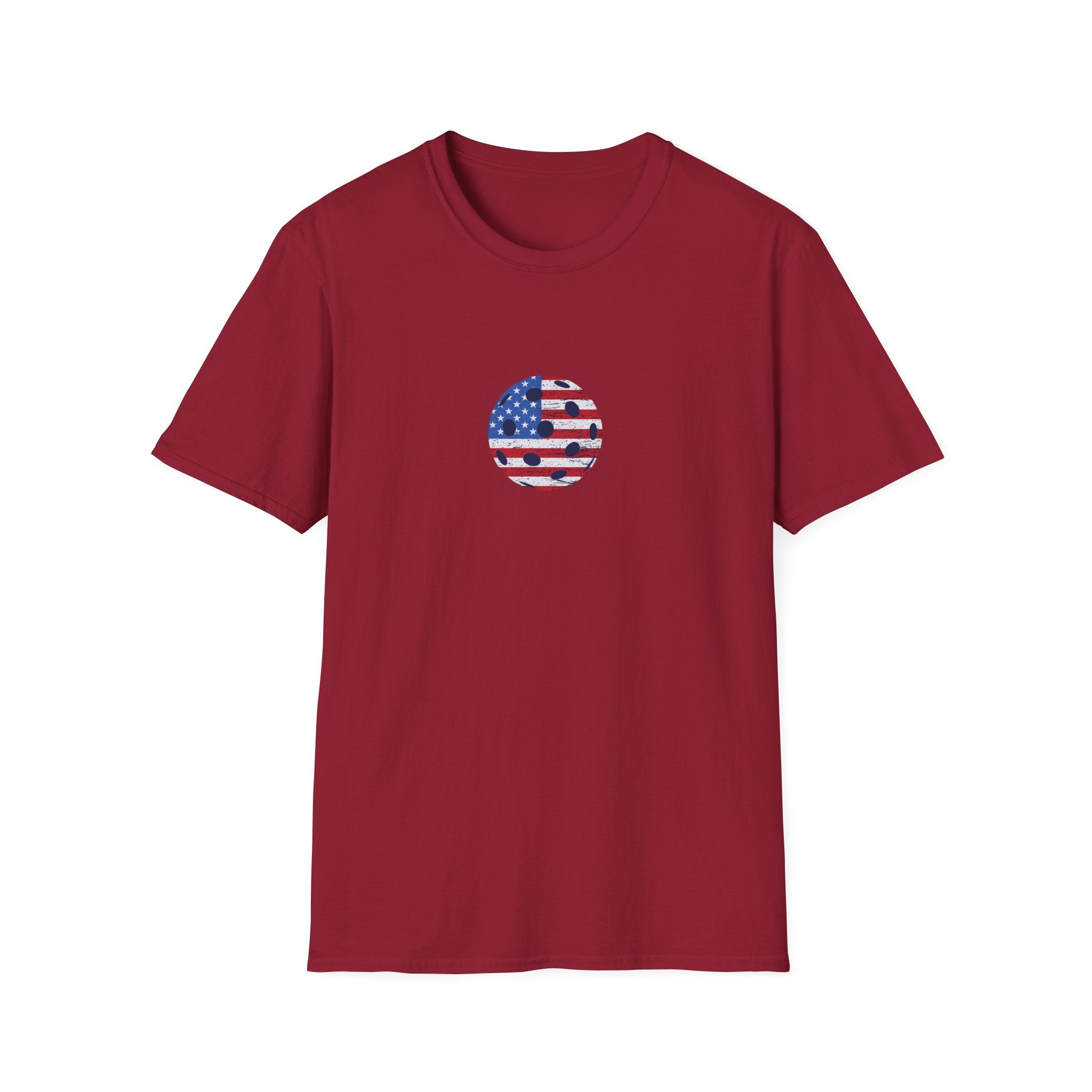Patriotic Pickleball Shirt USA Flag Pickleball Tee Fourth of July Gift for Players 10 colors 100% cotton