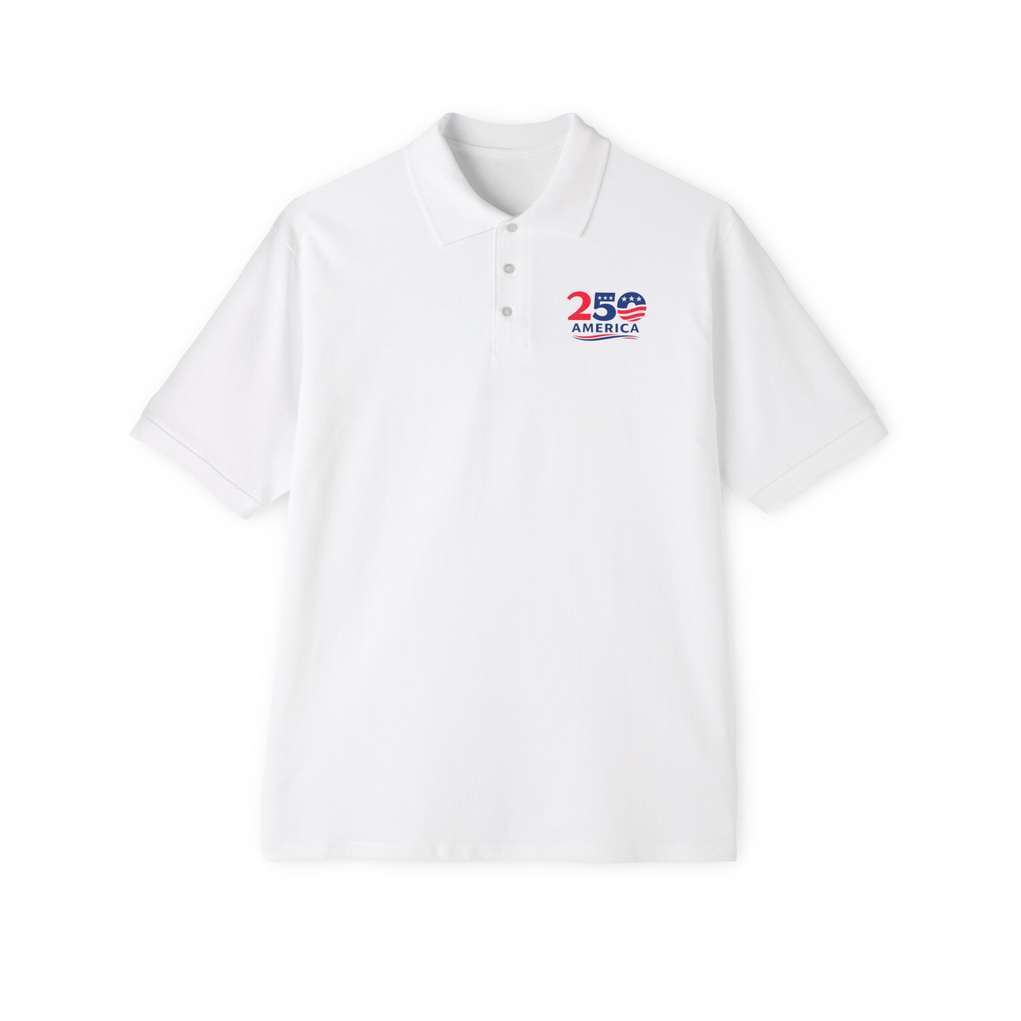 America 250 Polo Shirt Patriotic USA 1776-2026 Celebration Shirt Independence Anniversary Gift for Men 2 colors 100% cotton