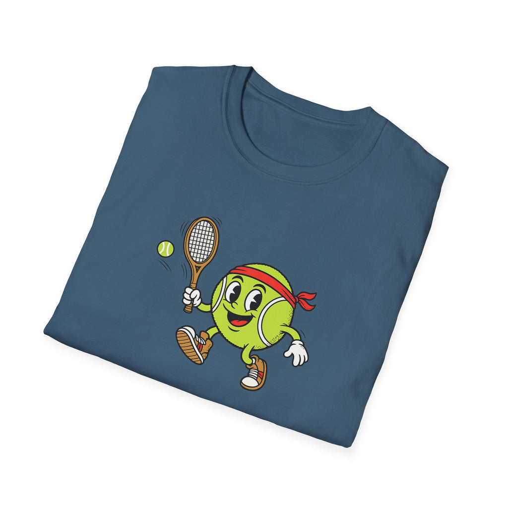 Cute Tennis Ball Mascot TShirt Funny Tennis Shirt Tennis Player Gift Tennis Lover Apparel 8 colors 100% cotton