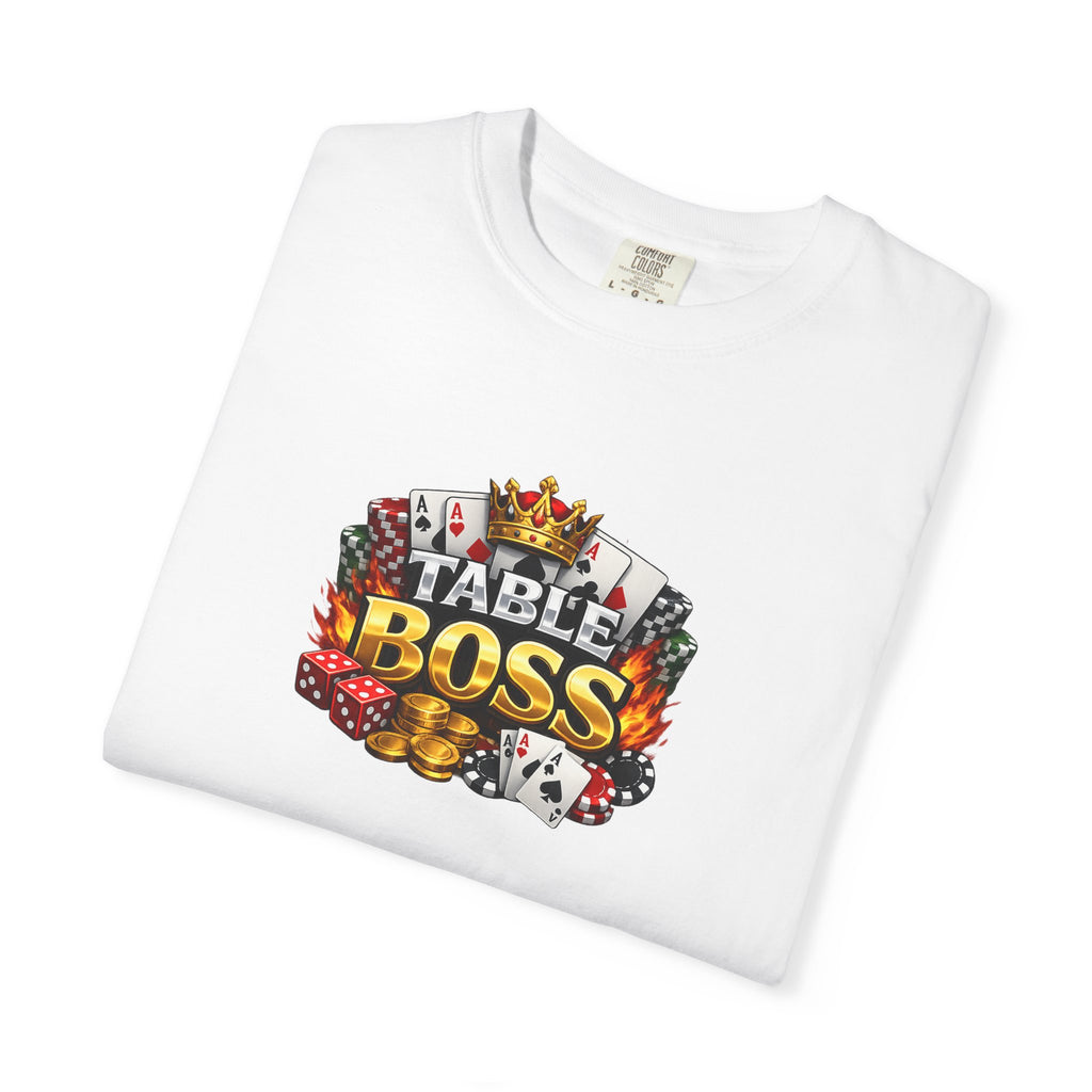Table Boss Poker Shirt I Run This Table Funny Poker Tee Poker Player Card Shark Gift Casino Gambler Humor 9 colors 100% cotton