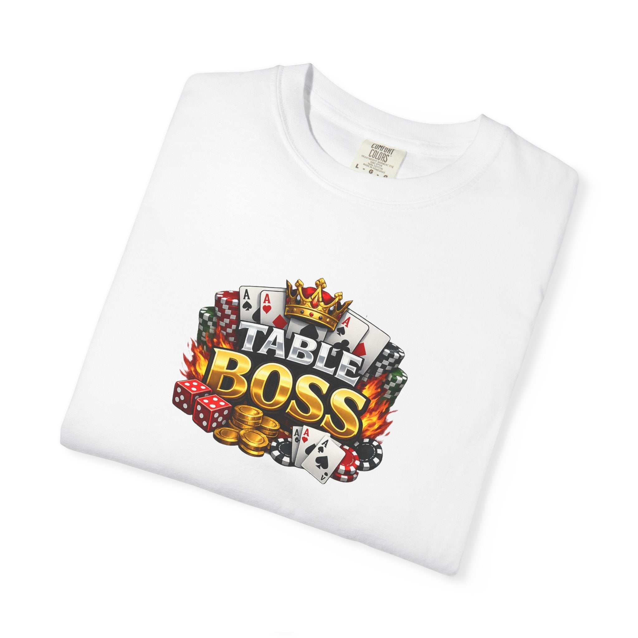 Table Boss Poker Shirt I Run This Table Funny Poker Tee Poker Player Card Shark Gift Casino Gambler Humor 9 colors 100% cotton