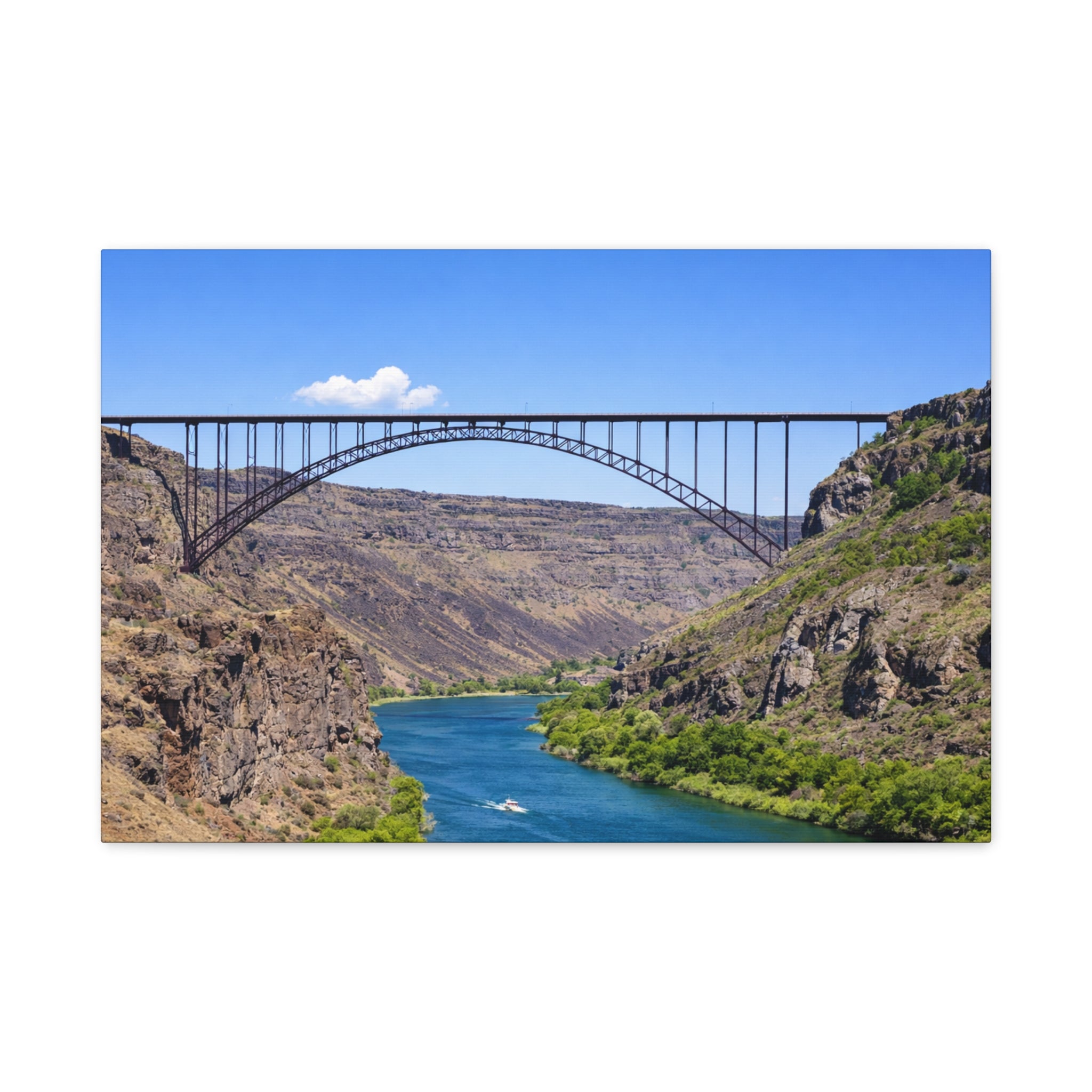 Perrine Bridge Canvas Wall Art Snake River Canyon Landscape Twin Falls Idaho Scenic Photography Stretched 1.25 6 sizes