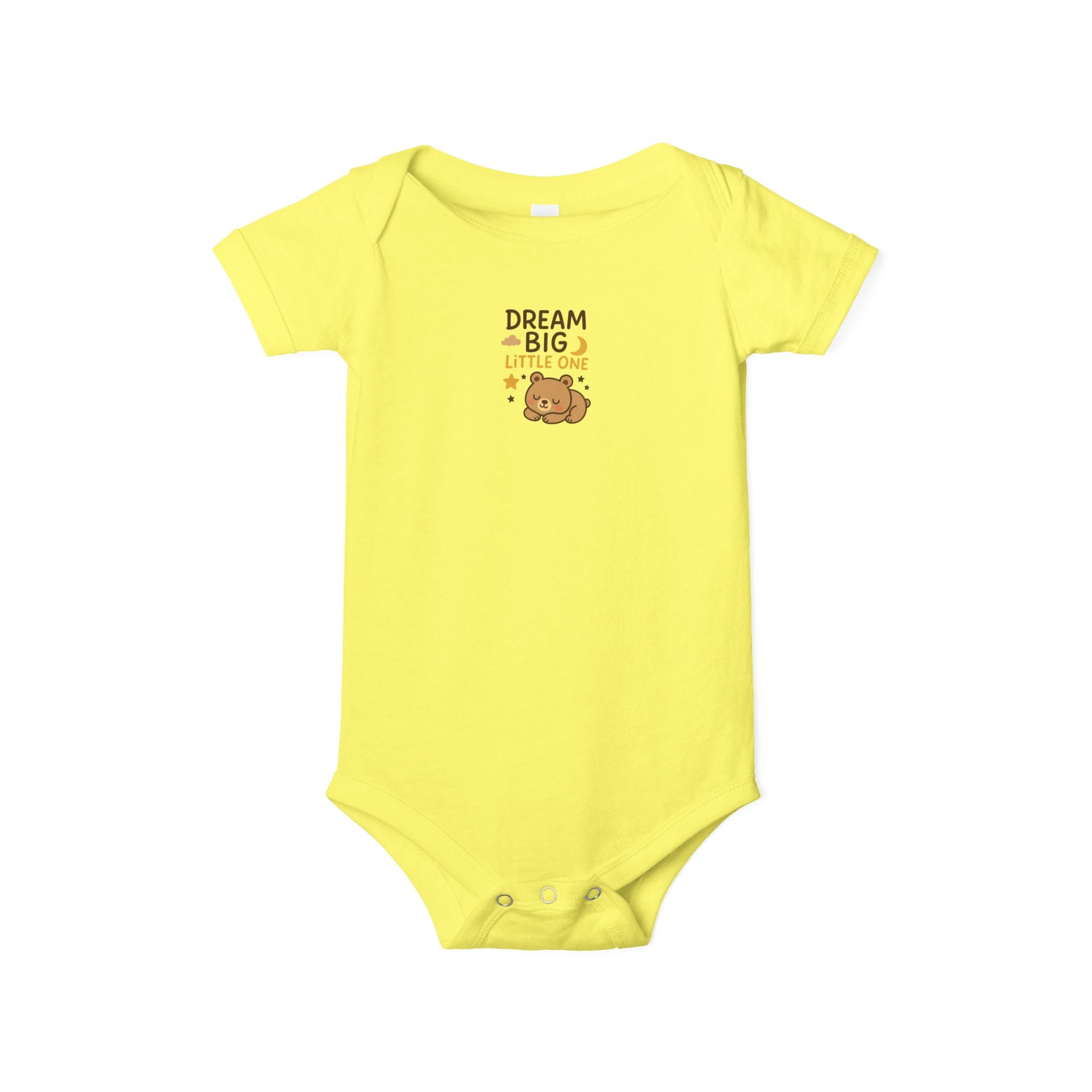 Wrap your little one in comfort with this "Dream Big Little One" baby onesie Check out our matching Blanket 5 colors 100% cotton