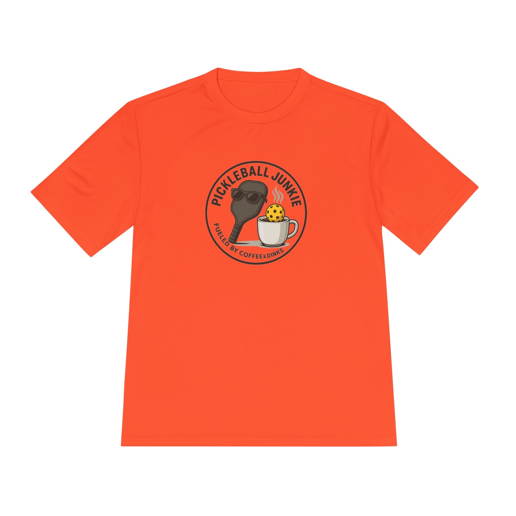 Pickleball Junkie Fueled by Coffee & Dinks T-shirt Tee 7 colors 100% polyester