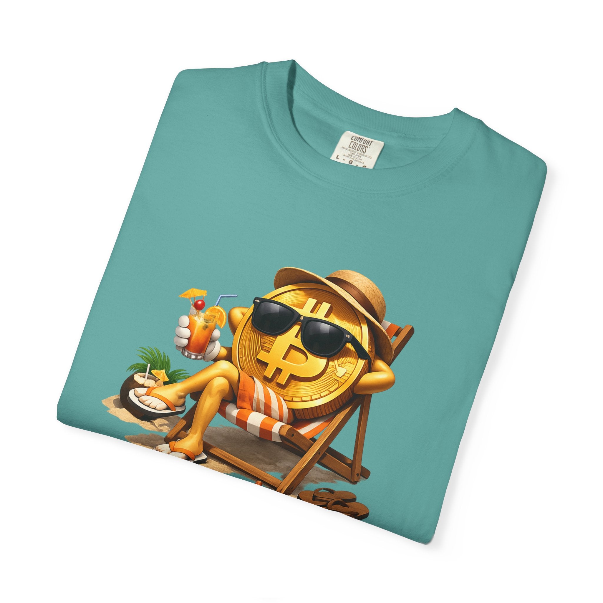 Bitcoin Beach Life TShirt Crypto Millionaire Vibes Tee Relaxed Bitcoin Shirt Funny Crypto Shirt 7 colors 100% cotton