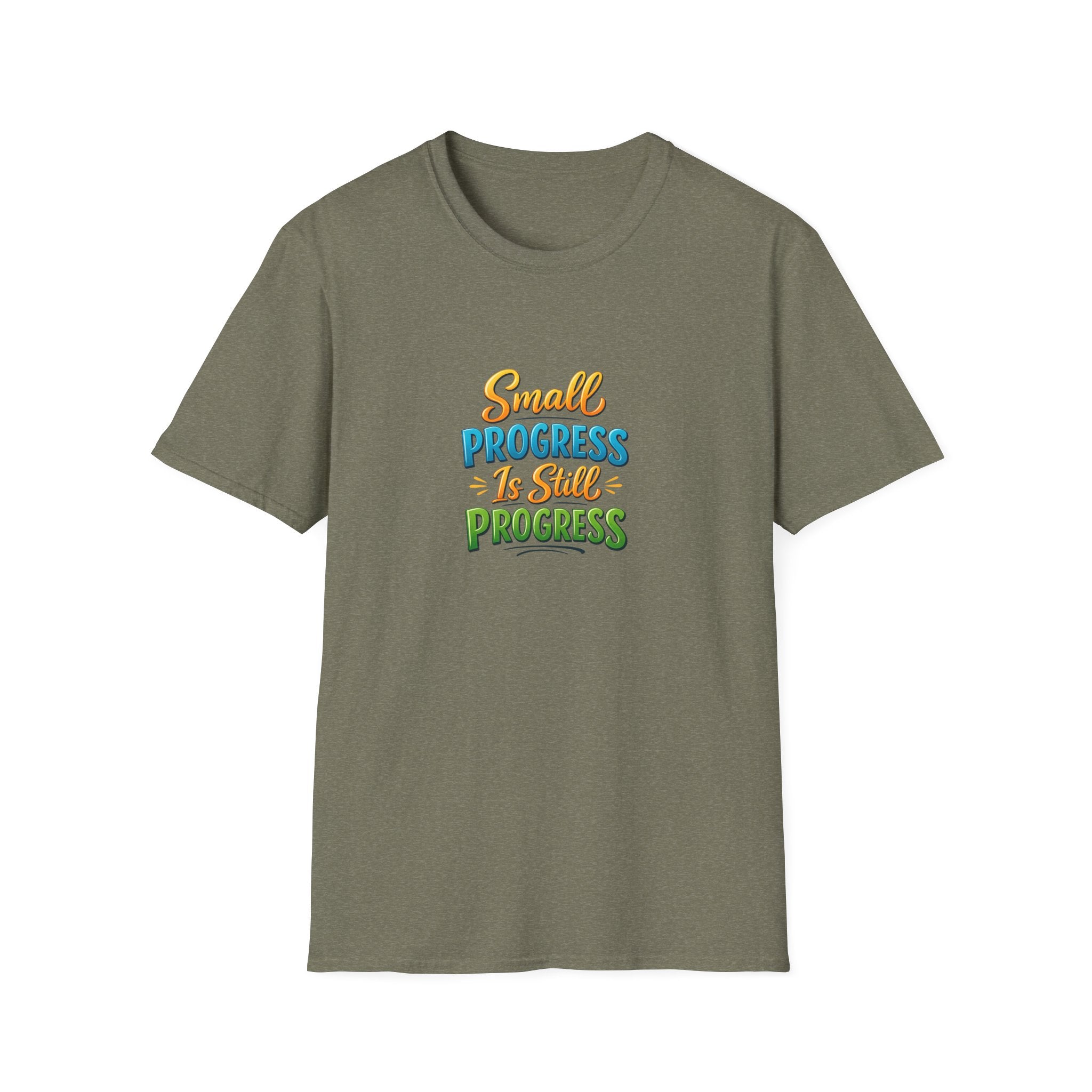 Kleiner Fortschritt ist immer noch Fortschritt Shirt Positive Einstellung Motivations-T-Shirt Ermutigungs-Shirt 5 Farben 100% Baumwolle