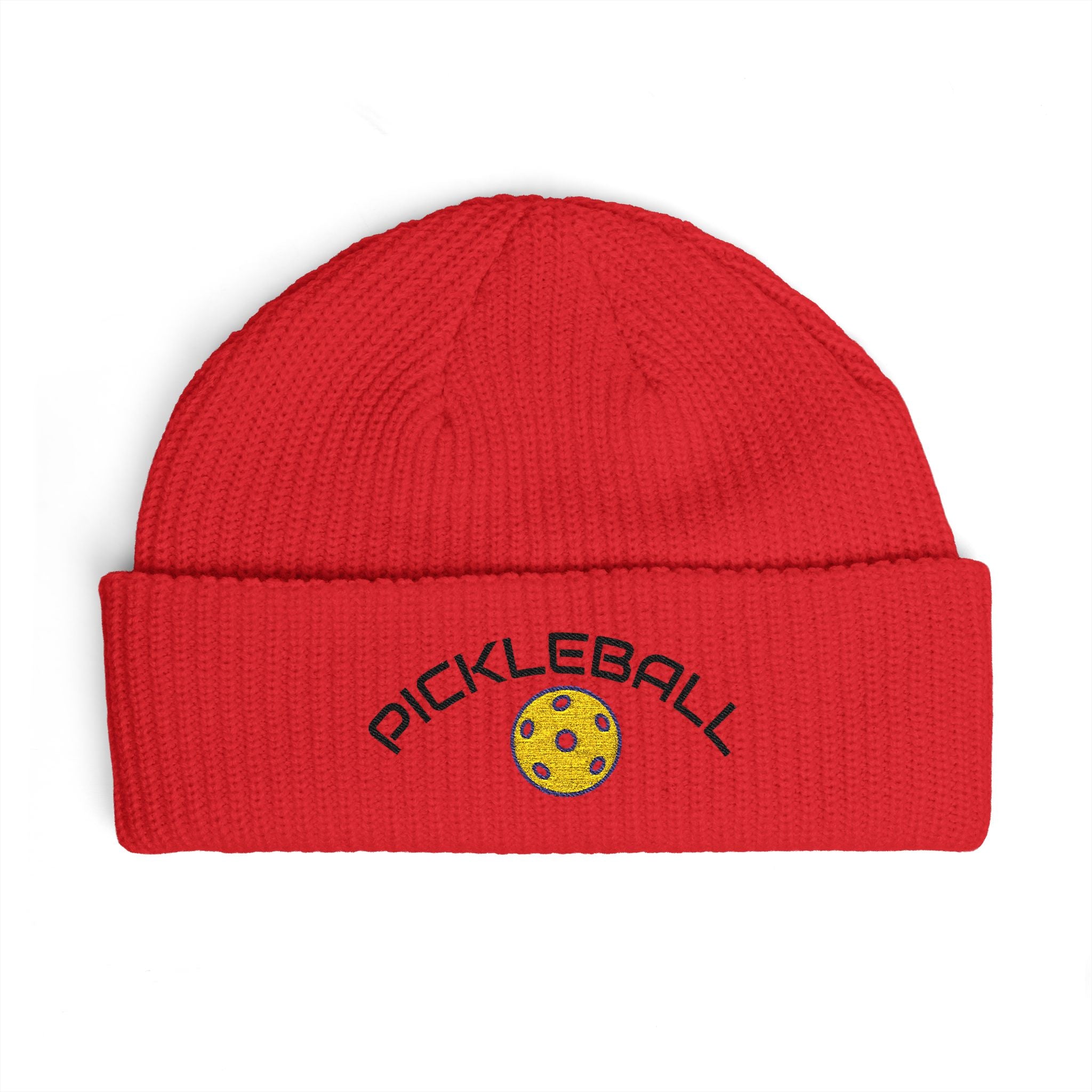 Pickleball Logo Cuff Beanie Warm Pickleball Hat 5 colors