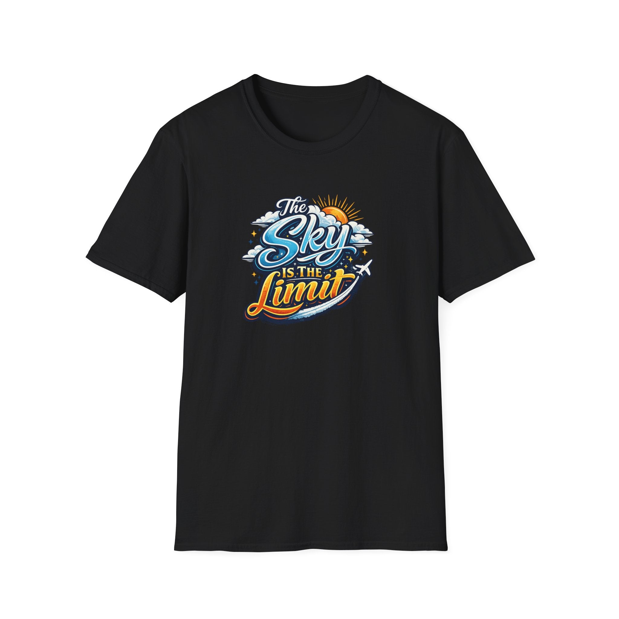 The Sky Is The Limit Motivations-T-Shirt Inspirierendes Spruch-Shirt Dream Big Positive Mindset T-Shirt 7 Farben 100% Baumwolle