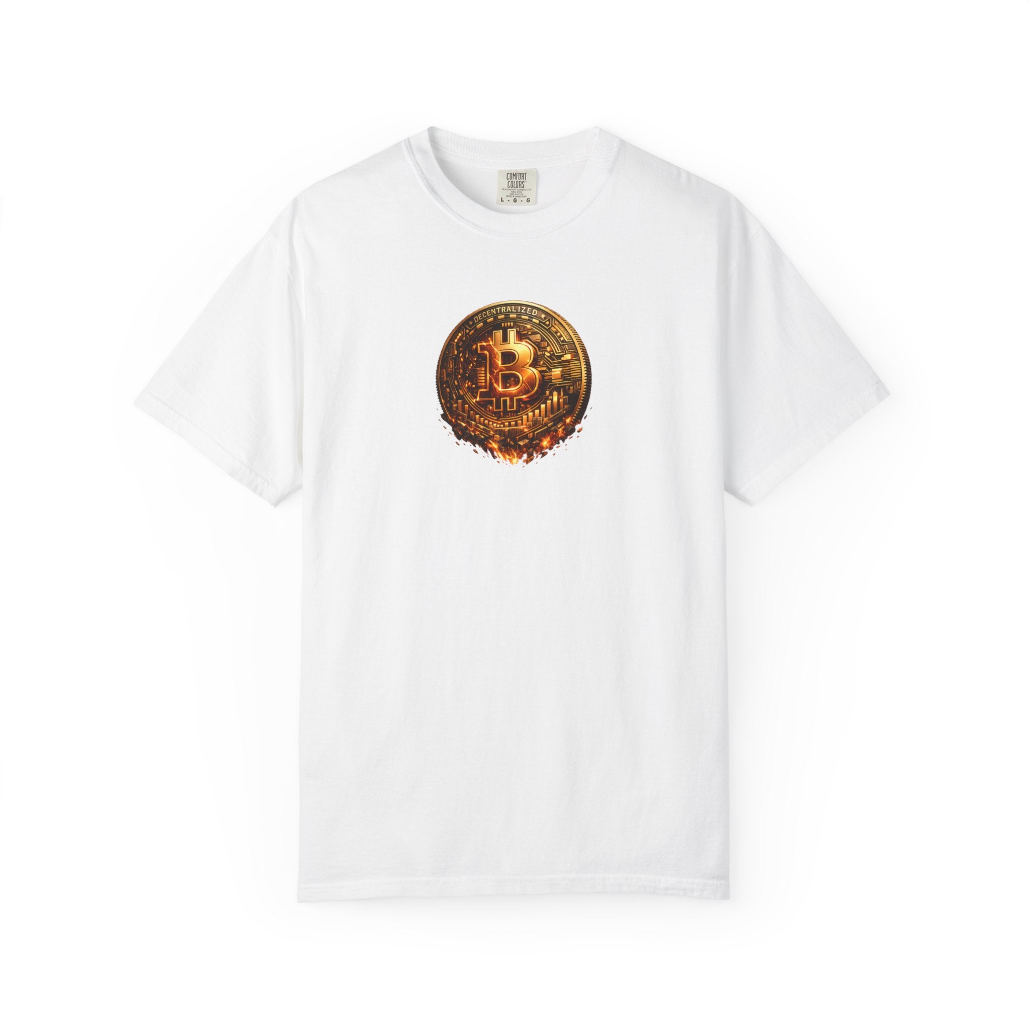 Melting Bitcoin Coin TShirt Digital Currency Shirt Bitcoin Fan Gift Blockchain Crypto Apparel 8 colors 100% cotton