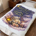Grandma Loves You Blanket Comforting Message Throw for Kids Gift from Grandma Cozy Bedtime Security Blanket 50" x 60"