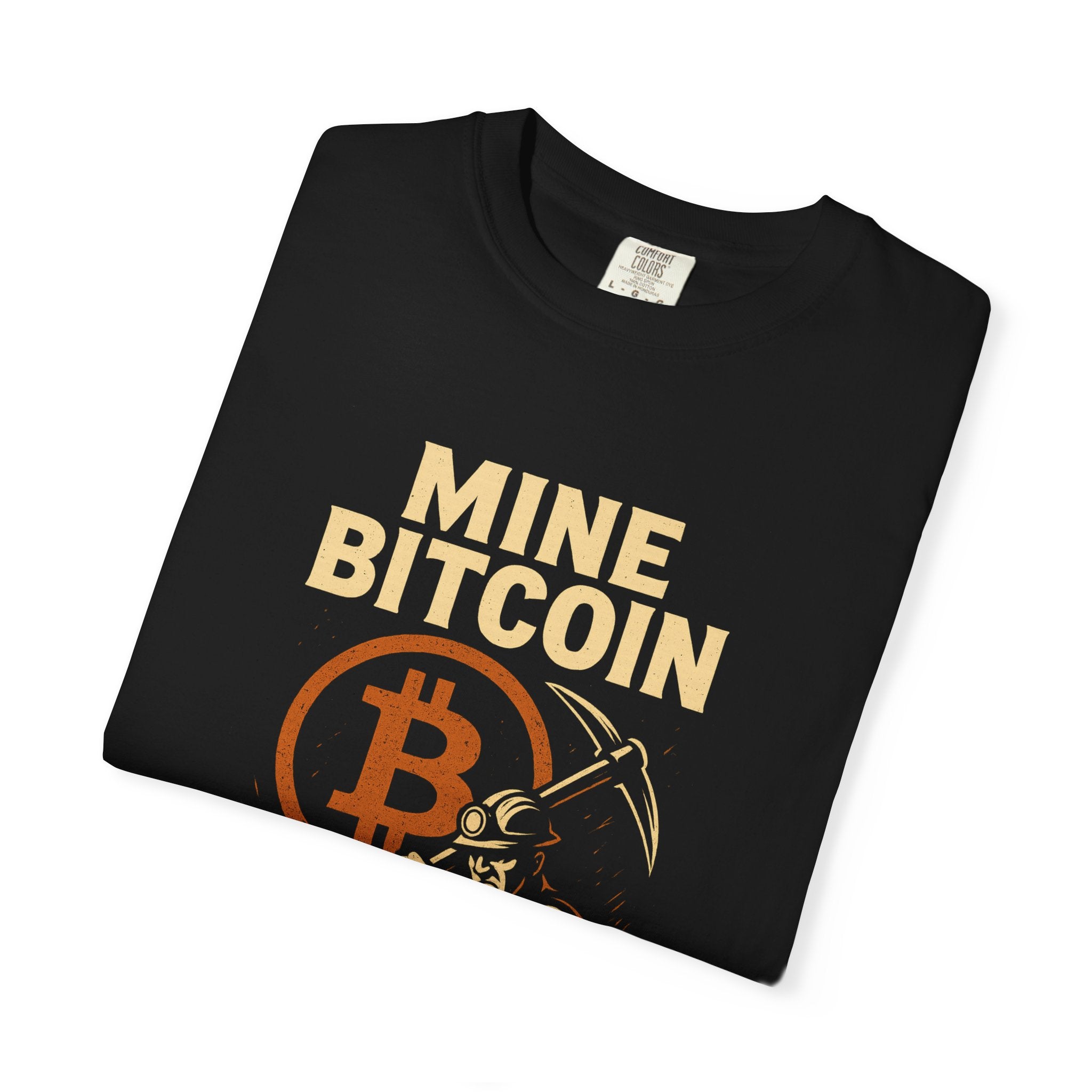 Mine Bitcoin T-Shirt Crypto Miner Graphic Tee Vintage Bitcoin Mining Shirt for Crypto Enthusiasts 3 colors 100% cotton