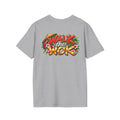 SatsandStripes.com Walk the Wok Softstyle® T-Shirt – Funny Asian Food Lover Tee Chinese Cooking Pun Shirt Unisex Chef Gift Grey