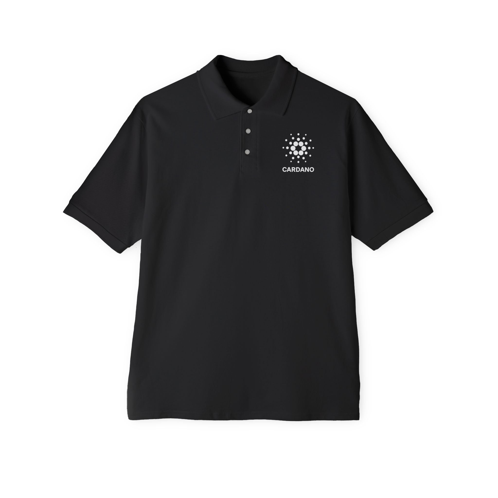 Cardano Polo Shirt for Men Crypto Logo Golf Polo Blockchain ADA Shirt Gift for Crypto Fans 5 colors 100% cotton