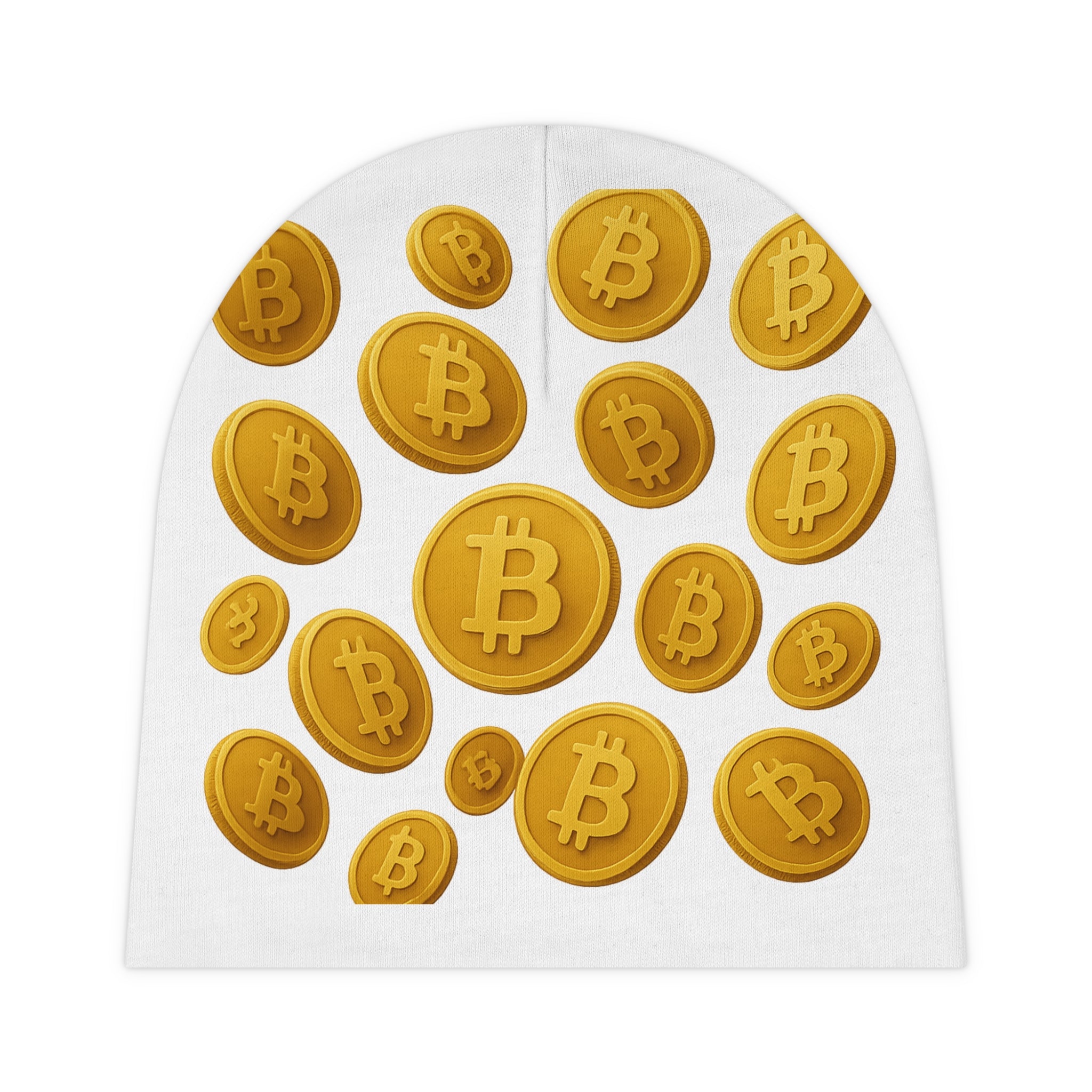 Bitcoin Baby Beanie Newborn Crypto Hat Infant Bitcoin Beanie Baby Shower Gift for Crypto Family