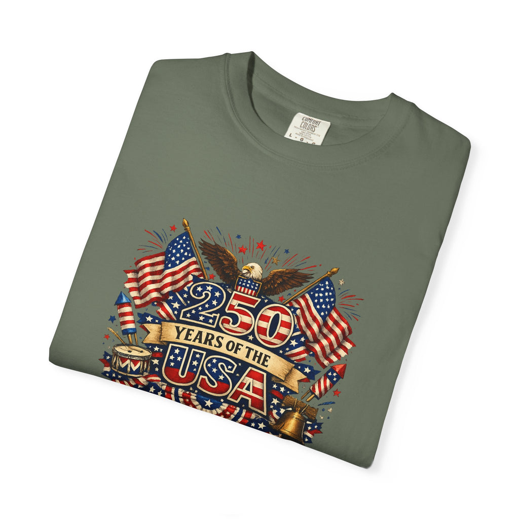 USA 250th Anniversary Shirt Patriotic America 1776-2026 Tee 4th of July Tshirt Independence Day Gift 8 colors 100% cotton
