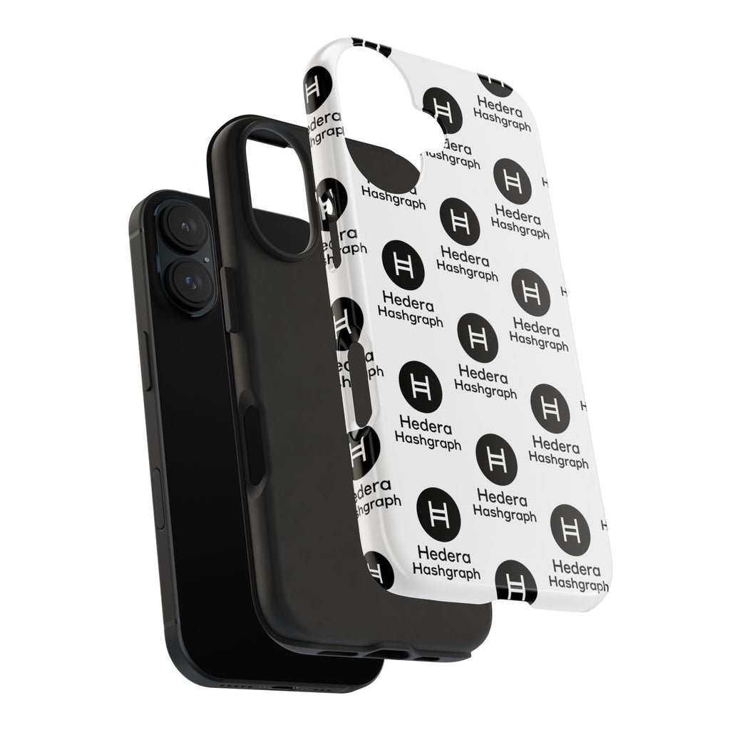 Hedera Hashgraph Tough Phone Case HBAR iPhone Samsung Case Glossy Crypto Phone Cover Impact Resistant Case