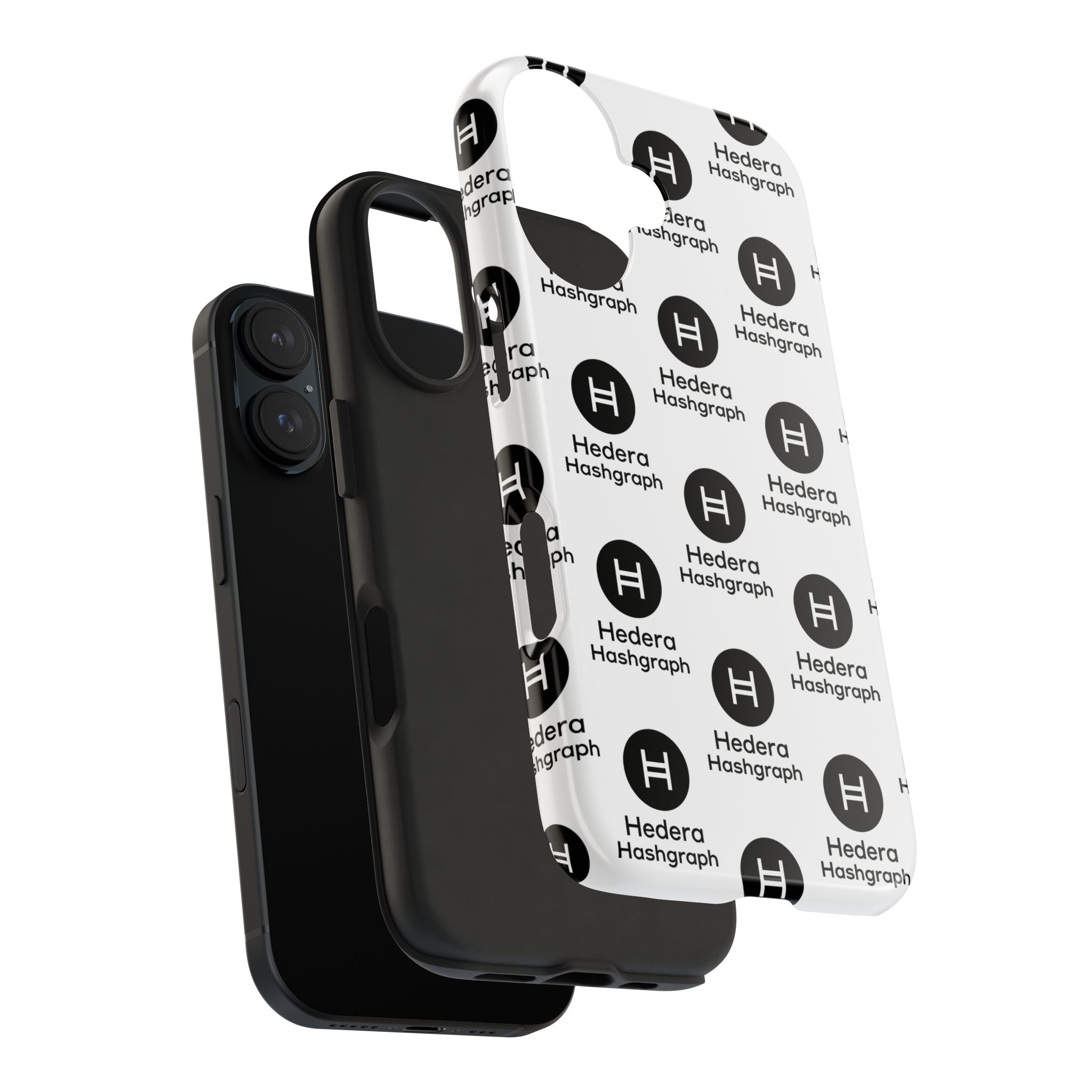 Hedera Hashgraph Tough Phone Case HBAR iPhone Samsung Case Glossy Crypto Phone Cover Impact Resistant Case