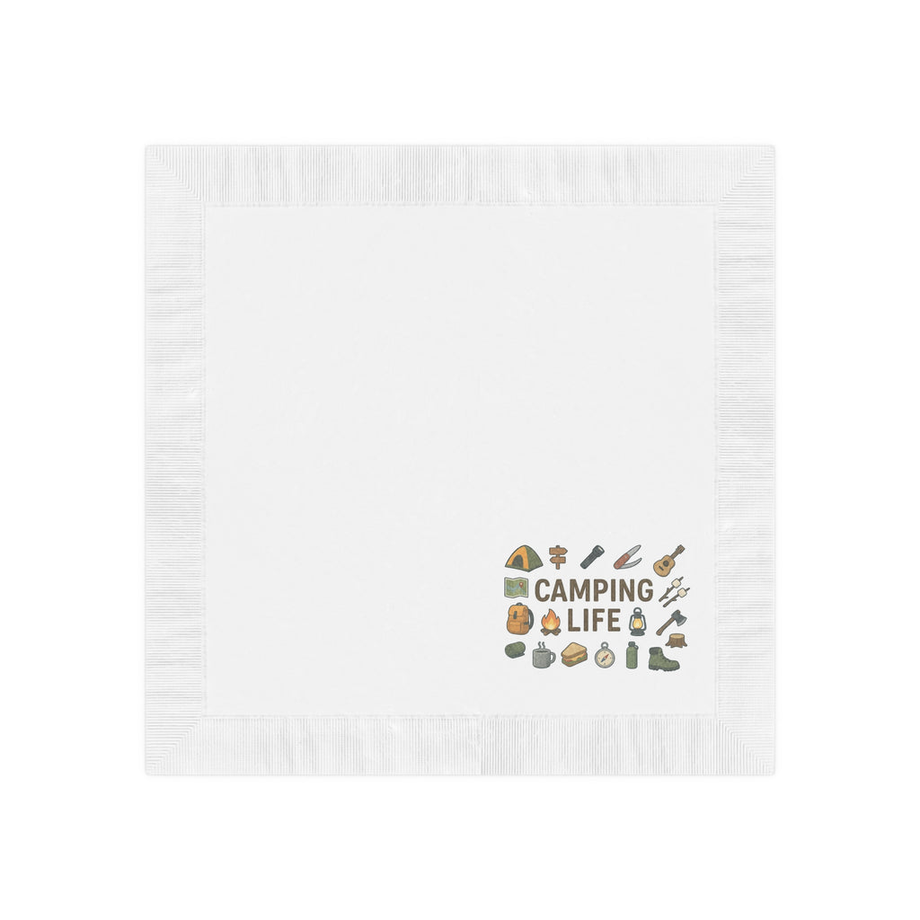 Camping Life Napkins Camping Party Napkins Outdoor Adventure Table Decor Campfire Party Supplies (50 or 100 Count) 2 sizes