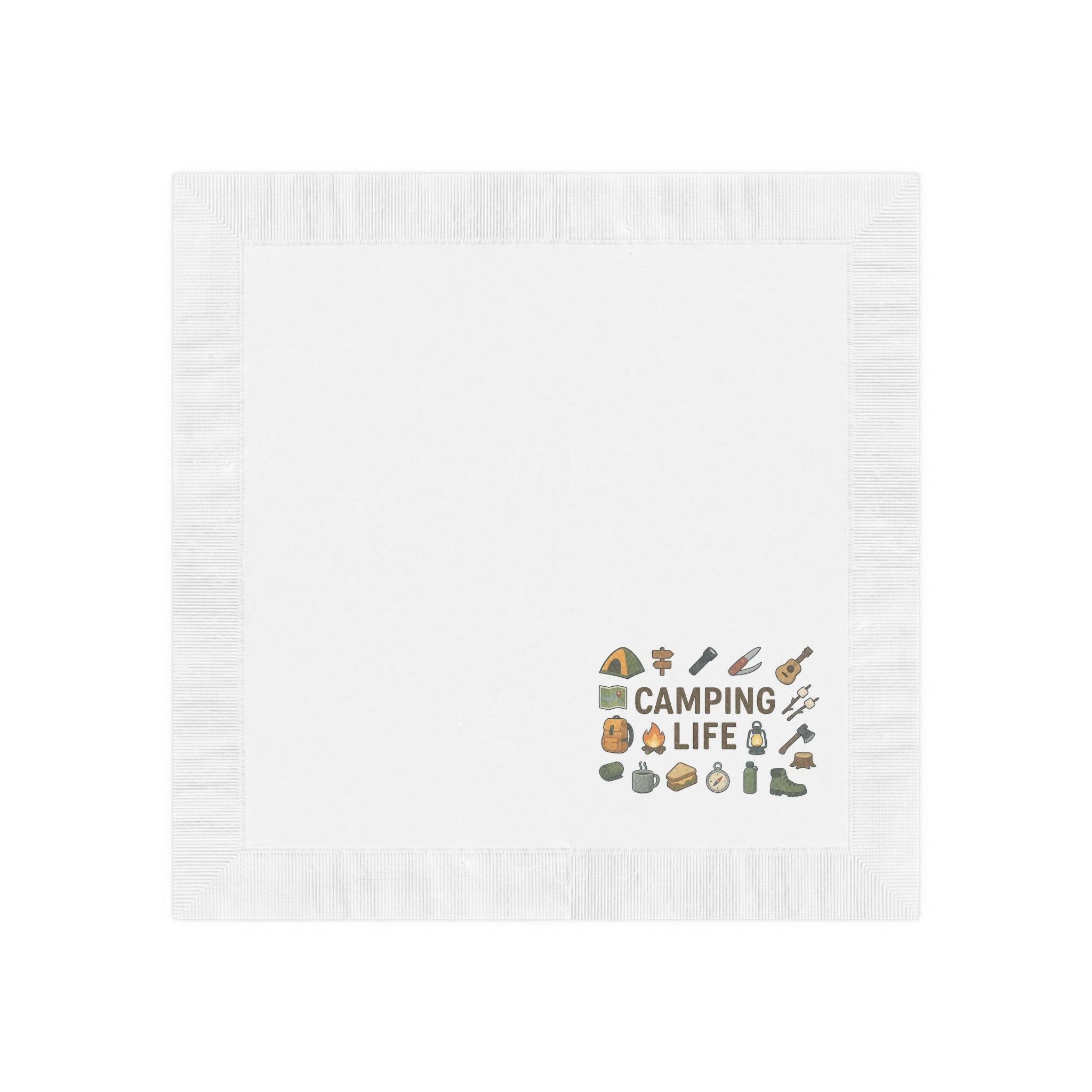 Camping Life Napkins Camping Party Napkins Outdoor Adventure Table Decor Campfire Party Supplies (50 or 100 Count) 2 sizes