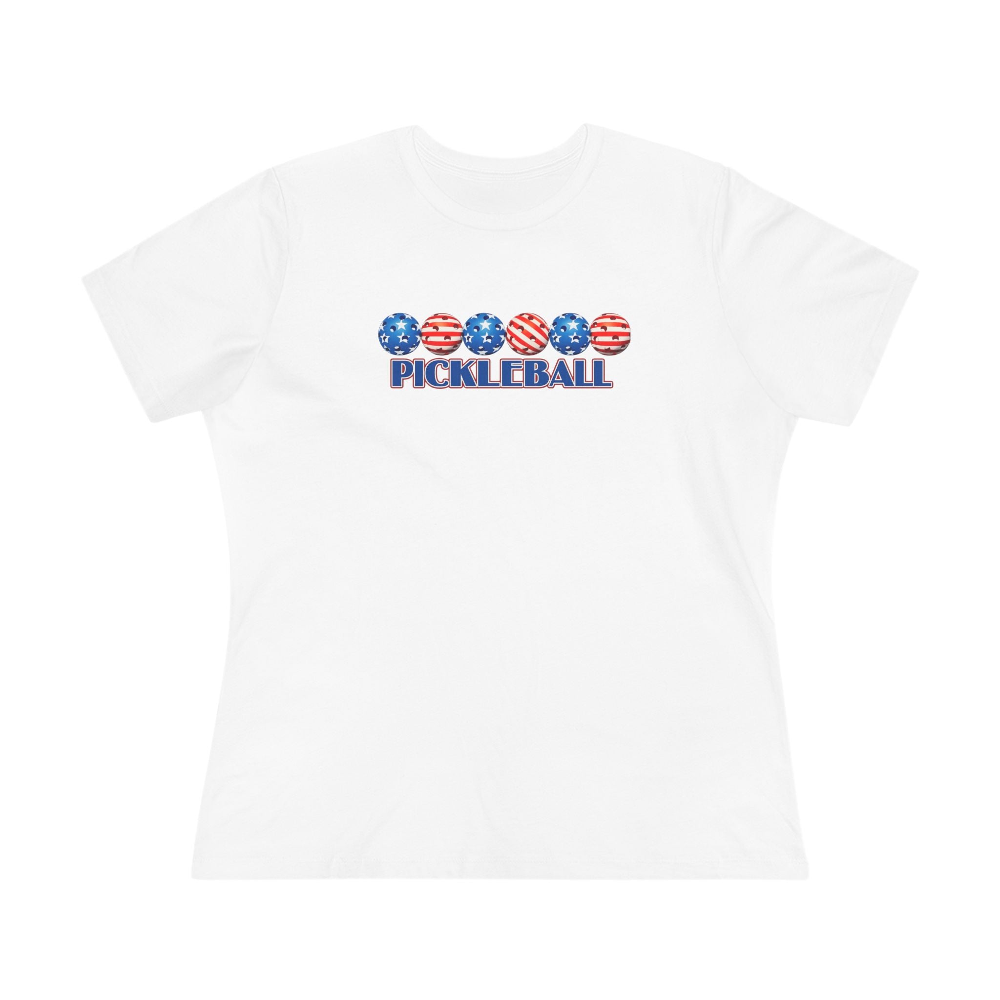 Women's Patriotic Pickleball T-Shirt July 4th Pickleball Gift Pickleball Lover Tee 5 colors 100% cotton