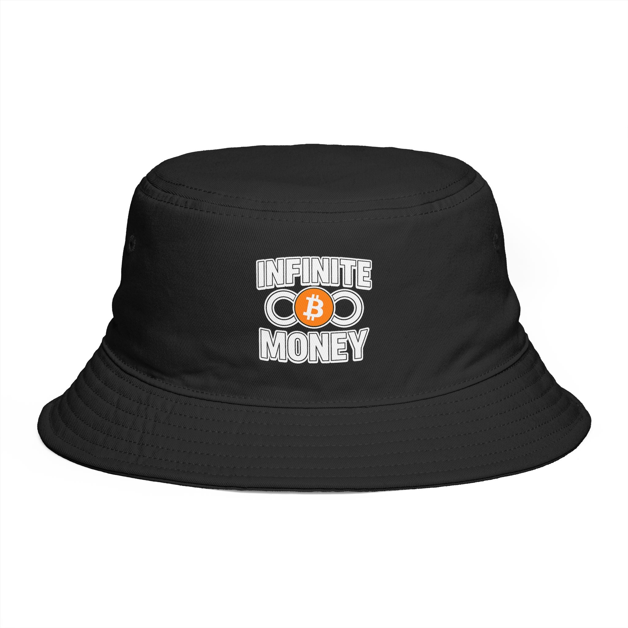Infinite Money Bitcoin Bucket Hat Krypto BTC Streetwear Hut Hut für Bitcoin Fans & Trader 7 Farben 100% Baumwolle