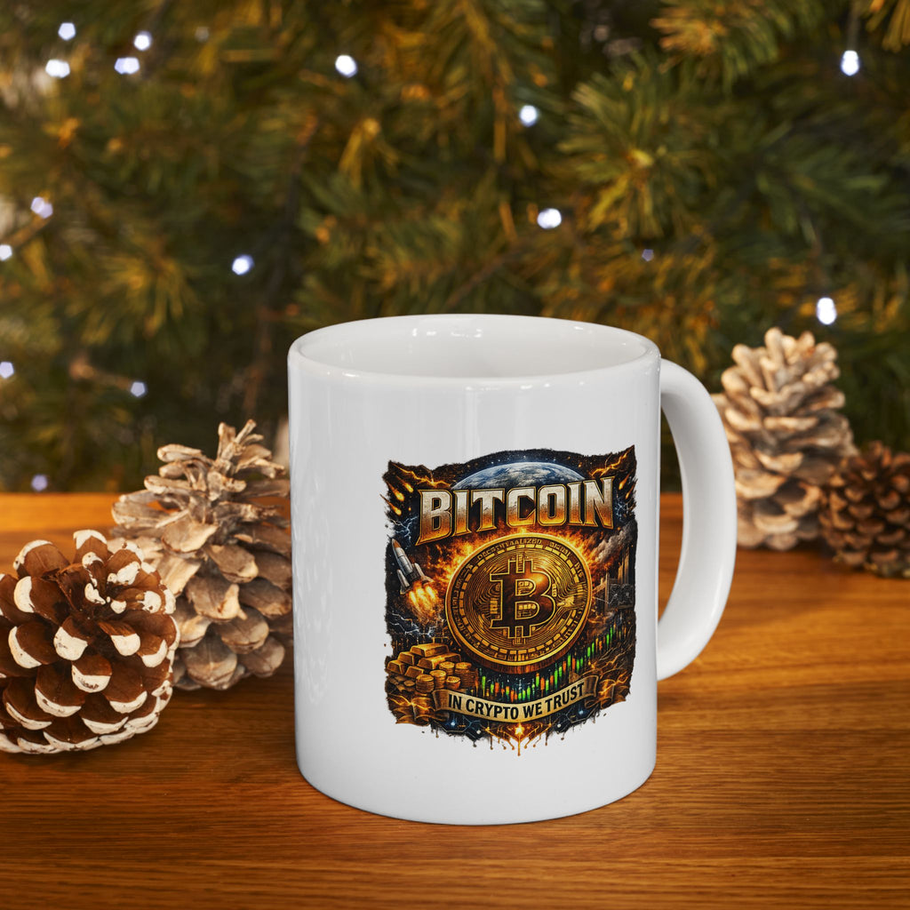 Bitcoin Coffee Mug In Crypto We Trust Mug Crypto Investor Mug Bitcoin Lover Gift Digital Gold Coffee Cup 11 oz
