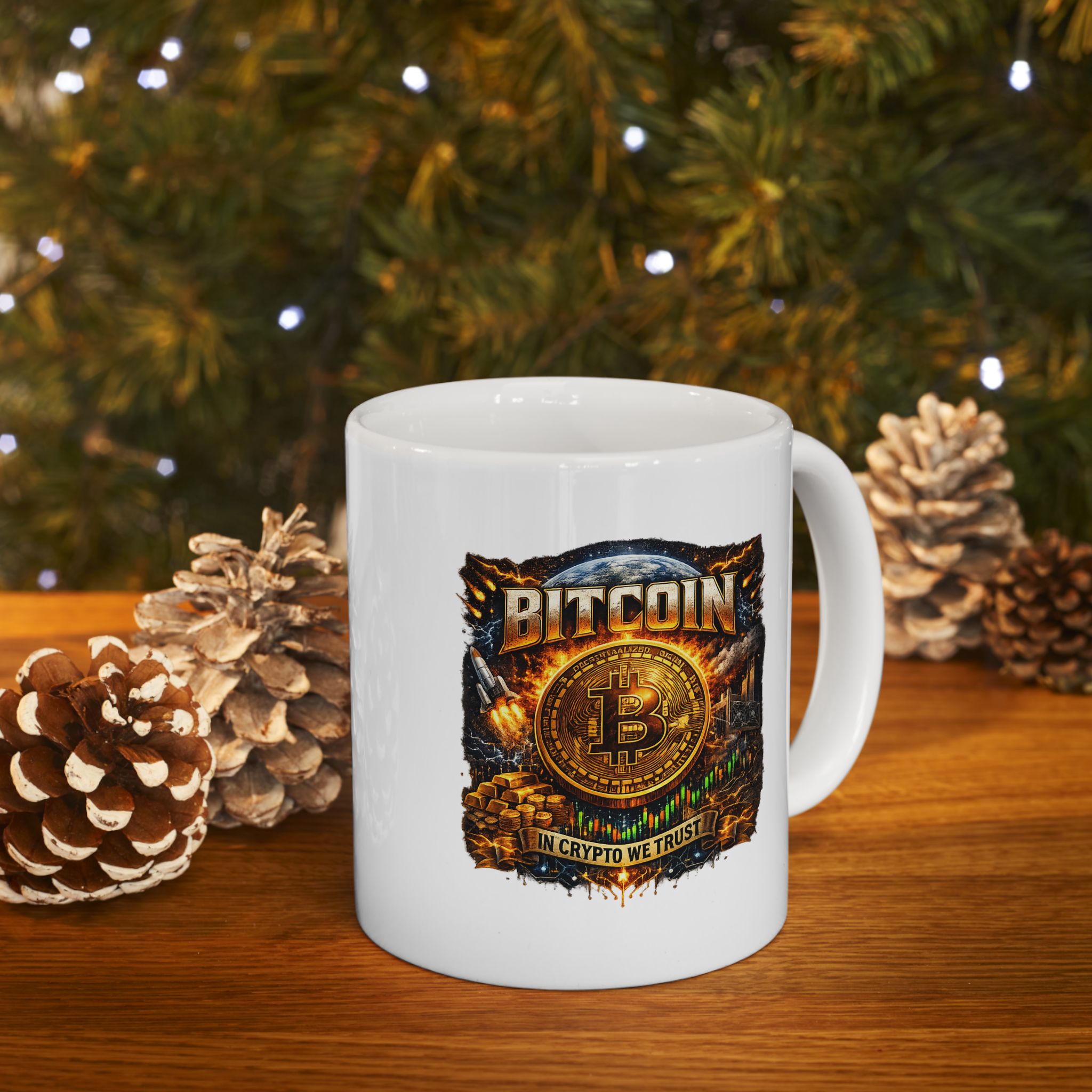 Bitcoin Coffee Mug In Crypto We Trust Mug Crypto Investor Mug Bitcoin Lover Gift Digital Gold Coffee Cup 11 oz