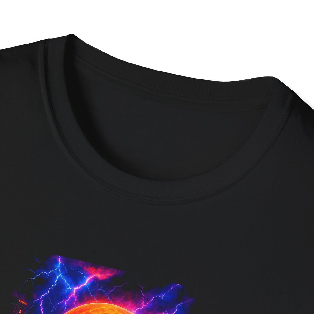 Bitcoin Storm T-Shirt Tee Crypto Lightning and Power 2 colors 100% cotton
