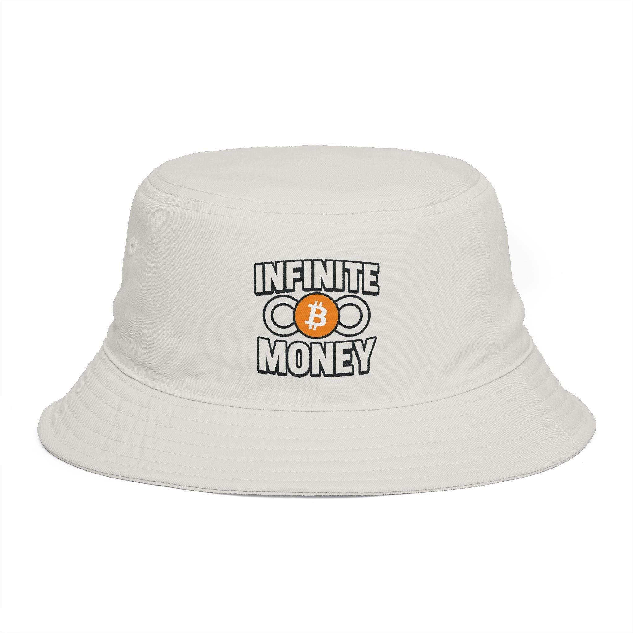 Infinite Money Bitcoin Bucket Hat Krypto BTC Streetwear Hut Hut für Bitcoin Fans & Trader 7 Farben 100% Baumwolle